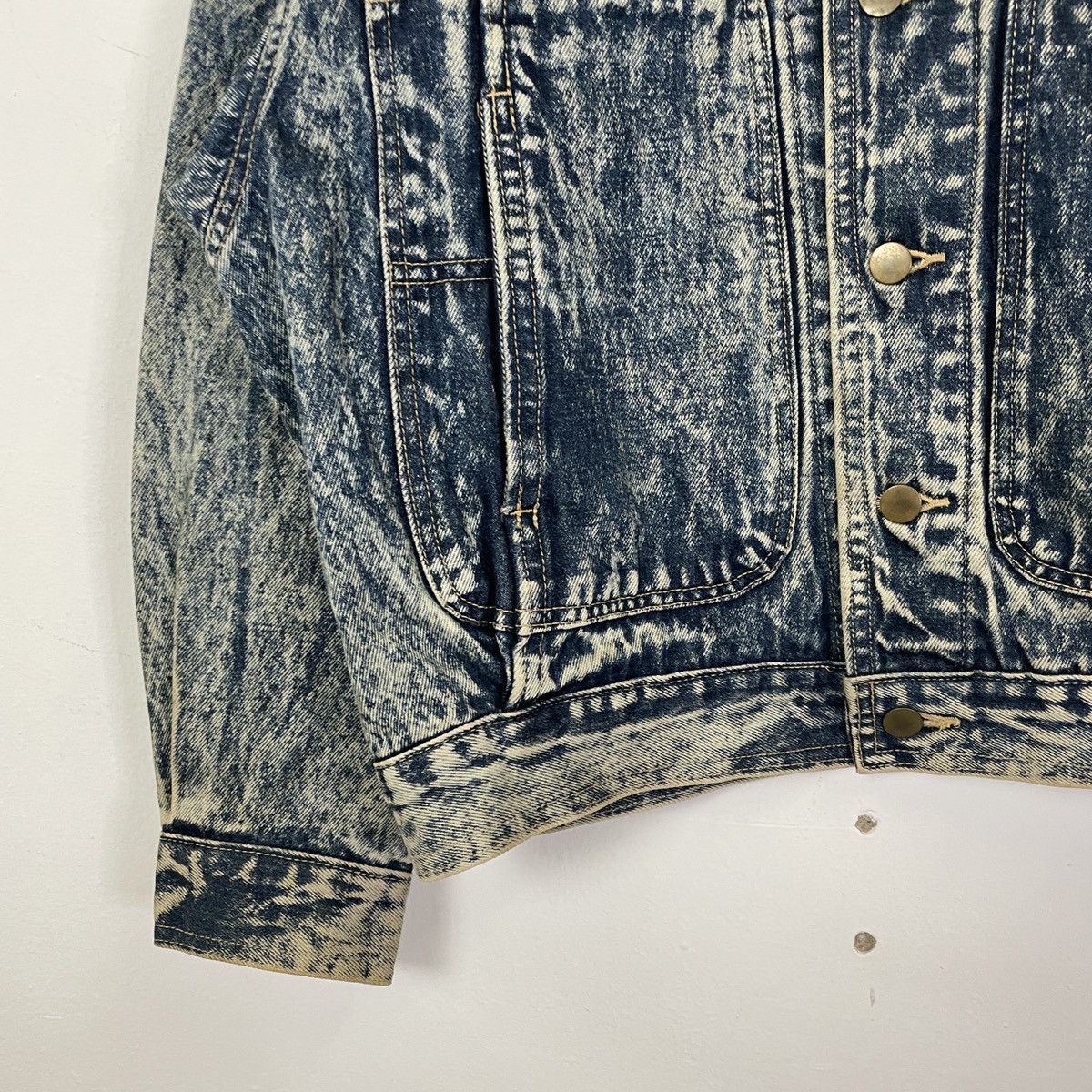 Vintage Vintage Unbranded Button Ups Acid Wash Jacket Size US L / EU 52-54 / 3 - 3 Thumbnail