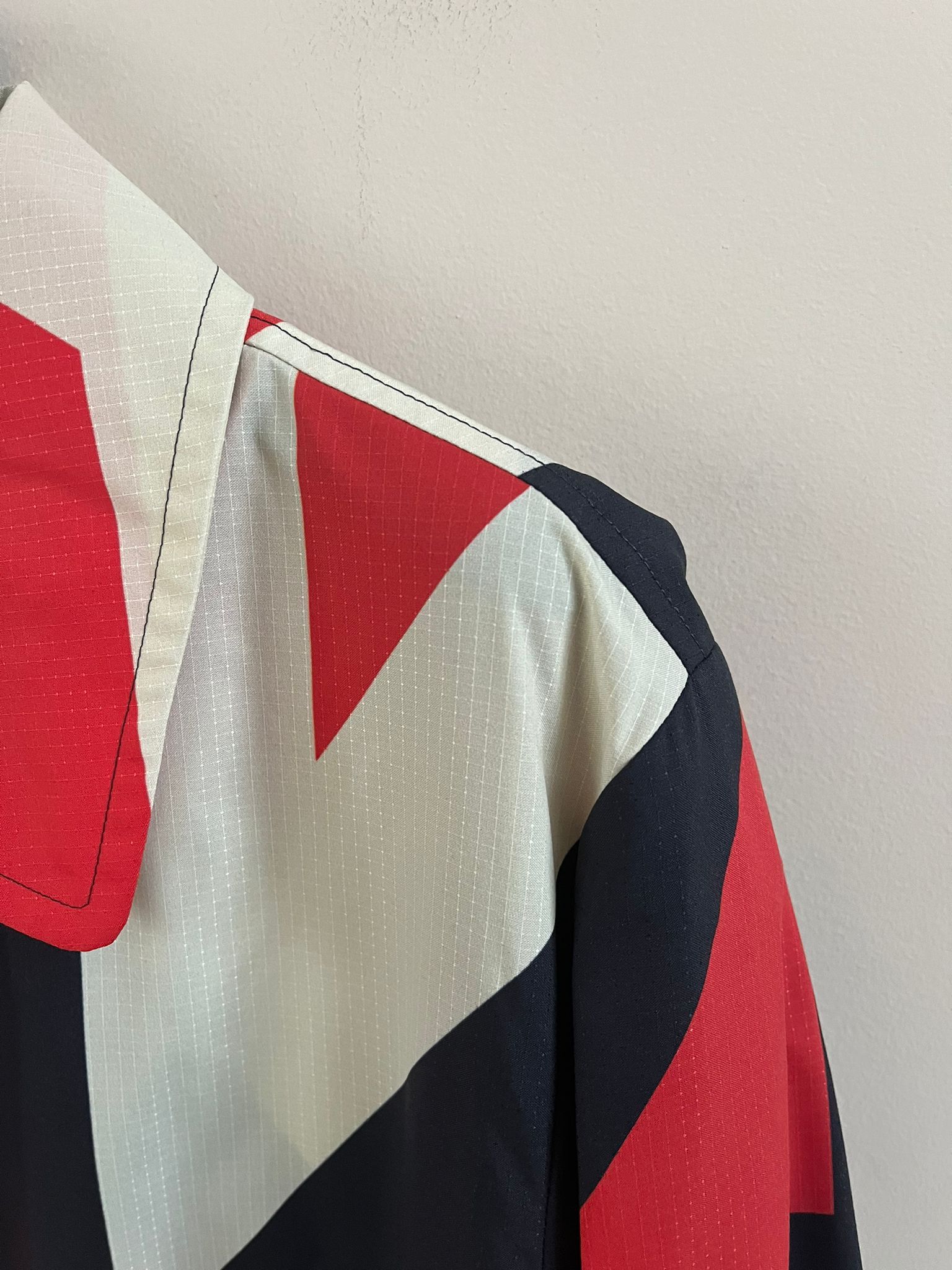 Dries Van Noten Long Geometric Coat in Multicolor Size US M / EU 48-50 / 2 - 13 Thumbnail