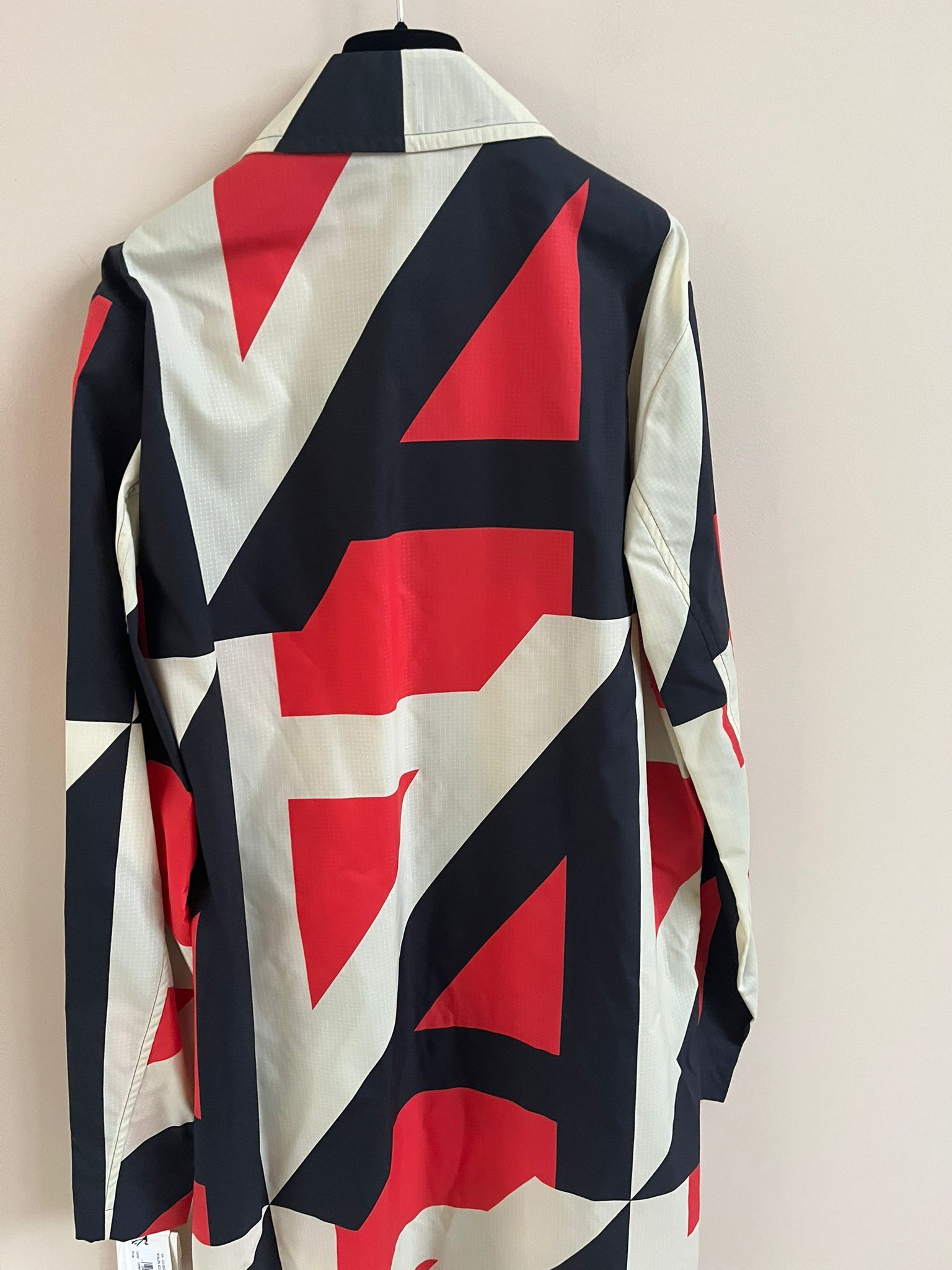 Dries Van Noten Long Geometric Coat in Multicolor Size US M / EU 48-50 / 2 - 17 Thumbnail