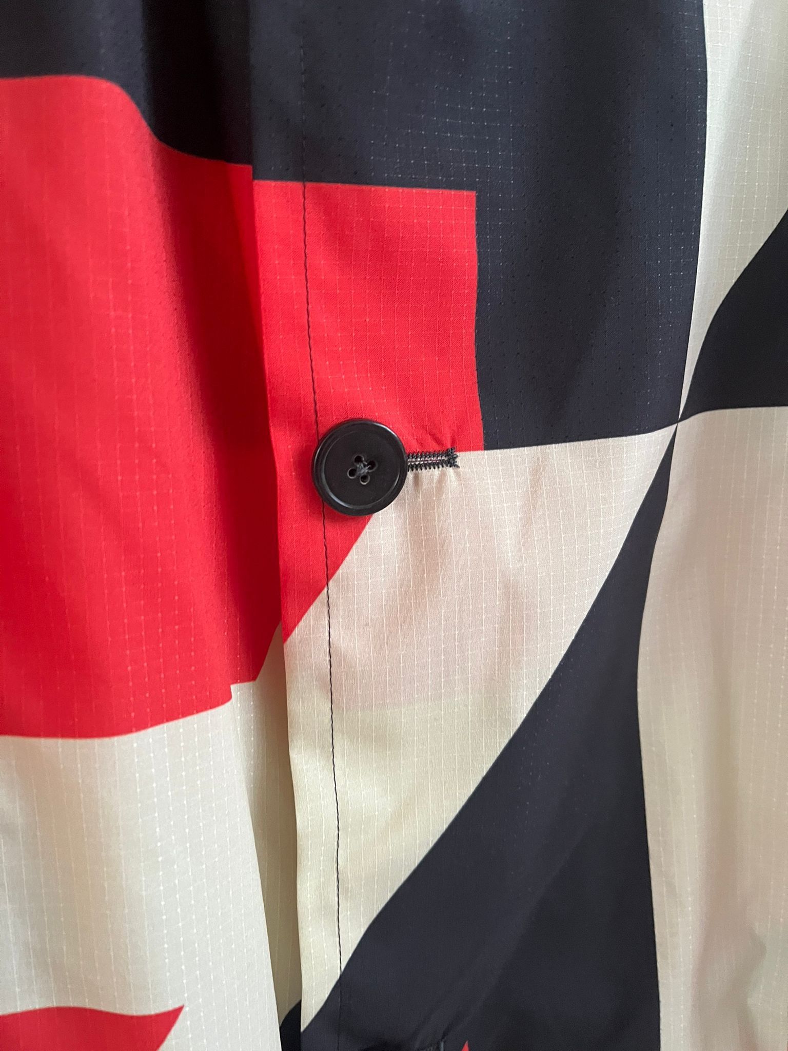 Dries Van Noten Long Geometric Coat in Multicolor Size US M / EU 48-50 / 2 - 10 Thumbnail