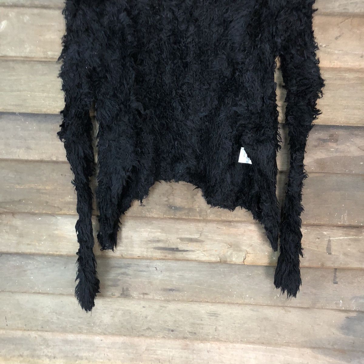 Homespun Knitwear × Japanese Brand Viva You Black Shag Shaggy Fur Mohair Knitwear #6950 Size S / US 4 / IT 40 - 3 Thumbnail