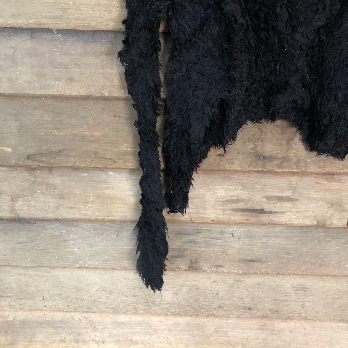 Homespun Knitwear × Japanese Brand Viva You Black Shag Shaggy Fur Mohair Knitwear #6950 Size S / US 4 / IT 40 - 4 Thumbnail
