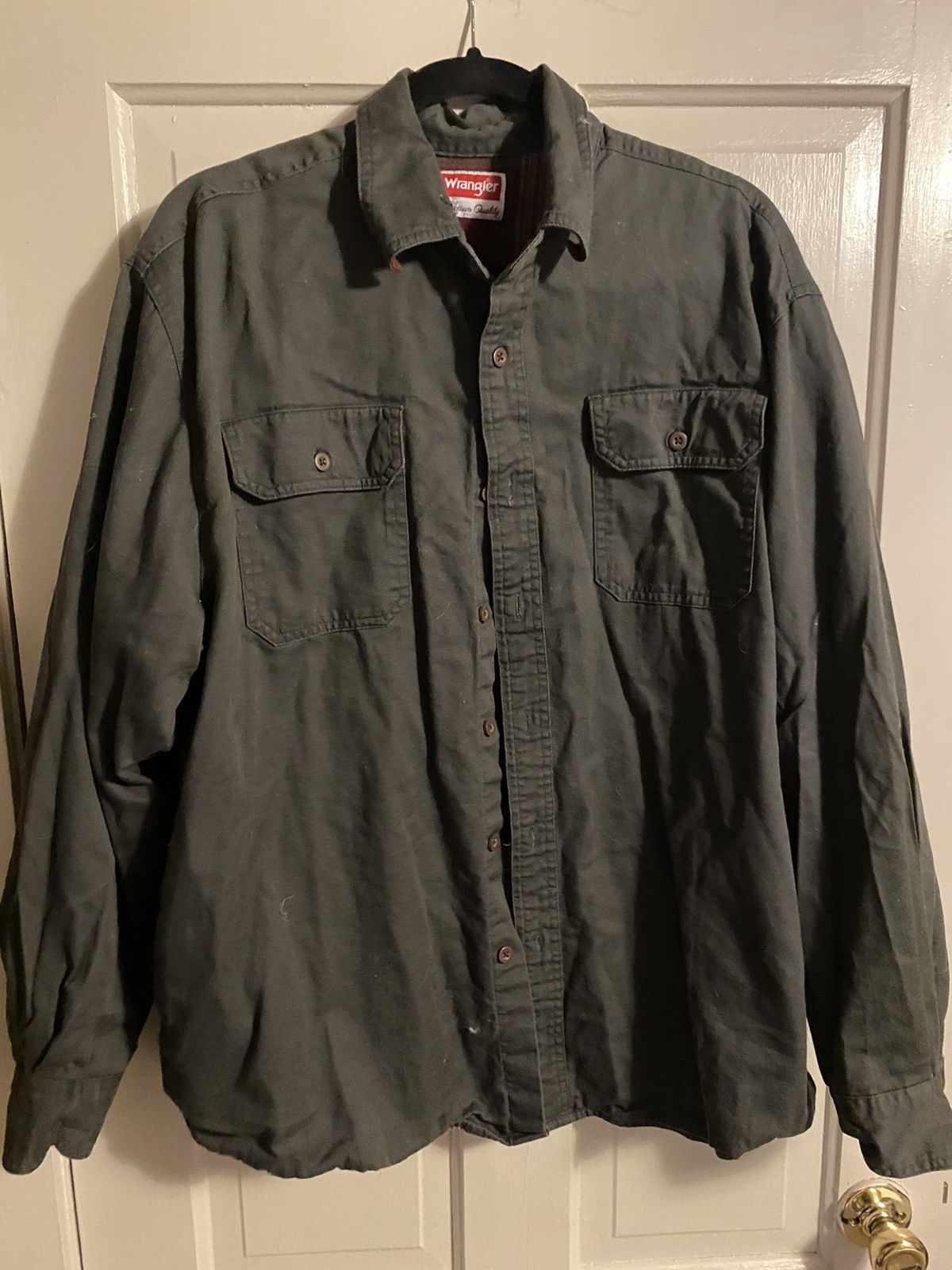 Wrangler Vintage Wrangler Button-Up Flannel Lined 90s | Grailed