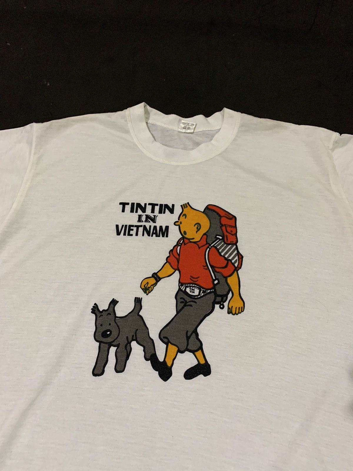 Cartoon Network 💸BINDINGOFFER💸VINTAGE TINTIN VIETNAM TEE Size US XL / EU 56 / 4 - 2 Thumbnail