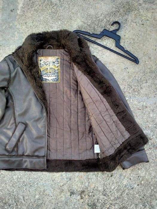 Japanese Brand VINTAGE GARAM COLLAR SHERPA ZIPPER JACKET Size US L / EU 52-54 / 3 - 6 Thumbnail