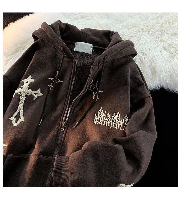 Japanese Brand Embroidered Cardigan Hoodies Size US XL / EU 56 / 4 - 2 Thumbnail