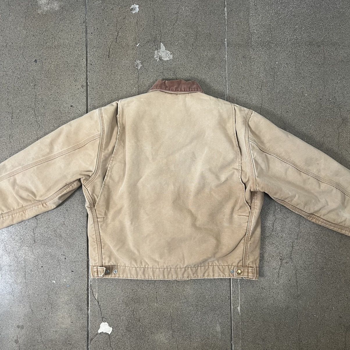 Carhartt Sun faded Sandstone Carhartt blanket lined detroit jacket Size US L / EU 52-54 / 3 - 2 Thumbnail