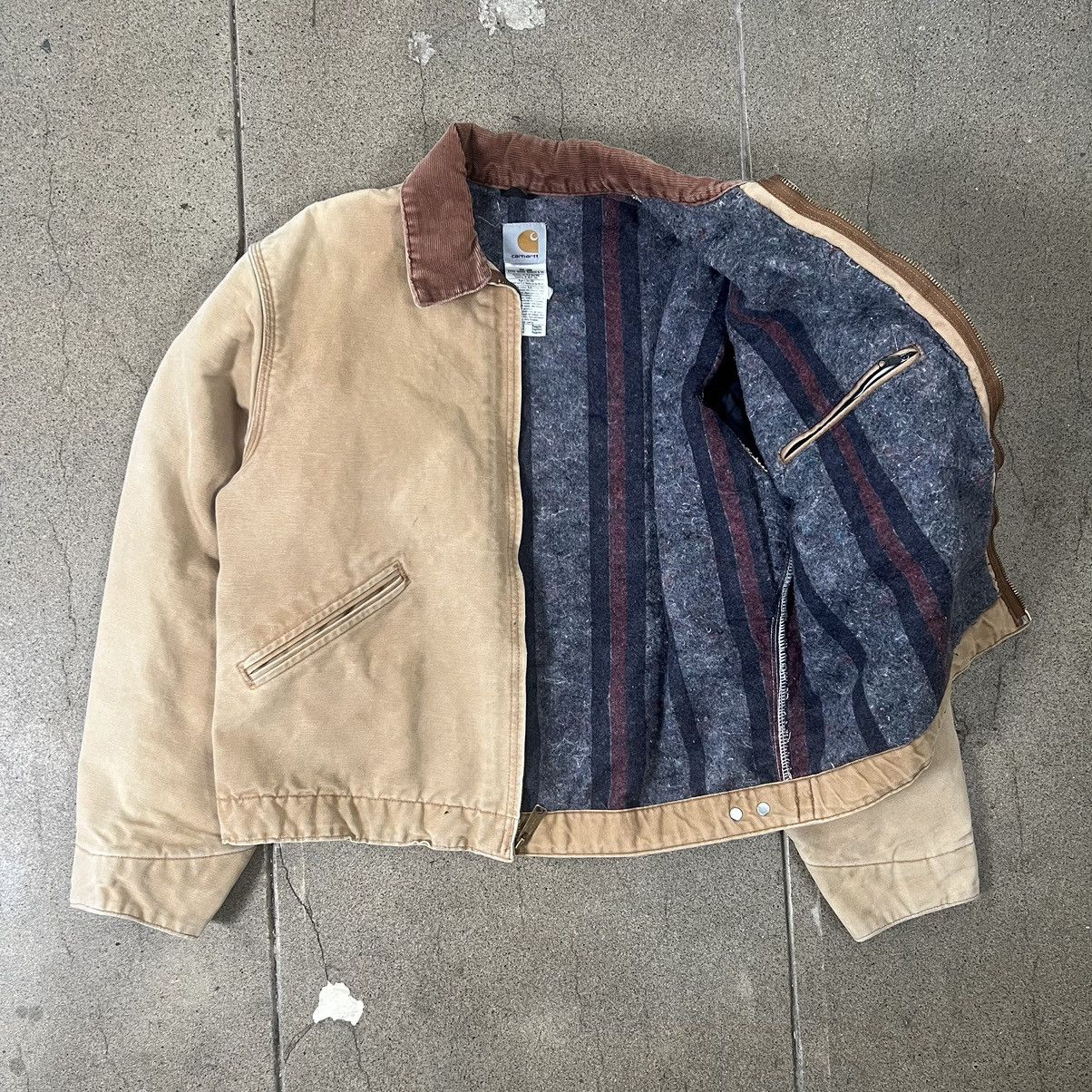 Carhartt Sun faded Sandstone Carhartt blanket lined detroit jacket Size US L / EU 52-54 / 3 - 3 Thumbnail