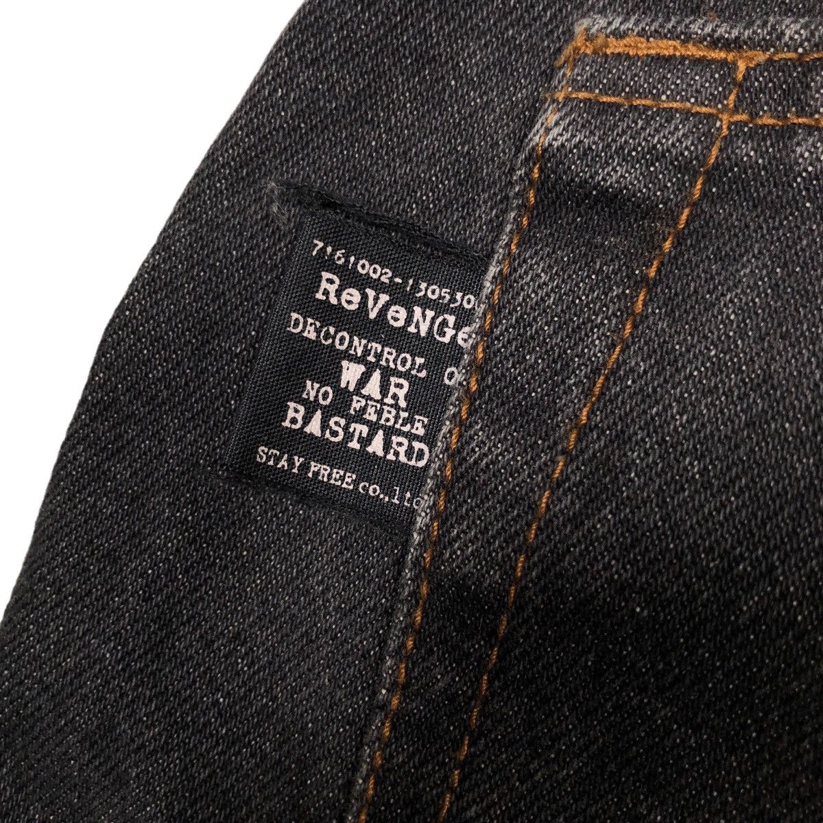 Japanese Brand Sex Pot Riot Revenge Punks Distressed Denim Pant Size US 33 - 14 Thumbnail