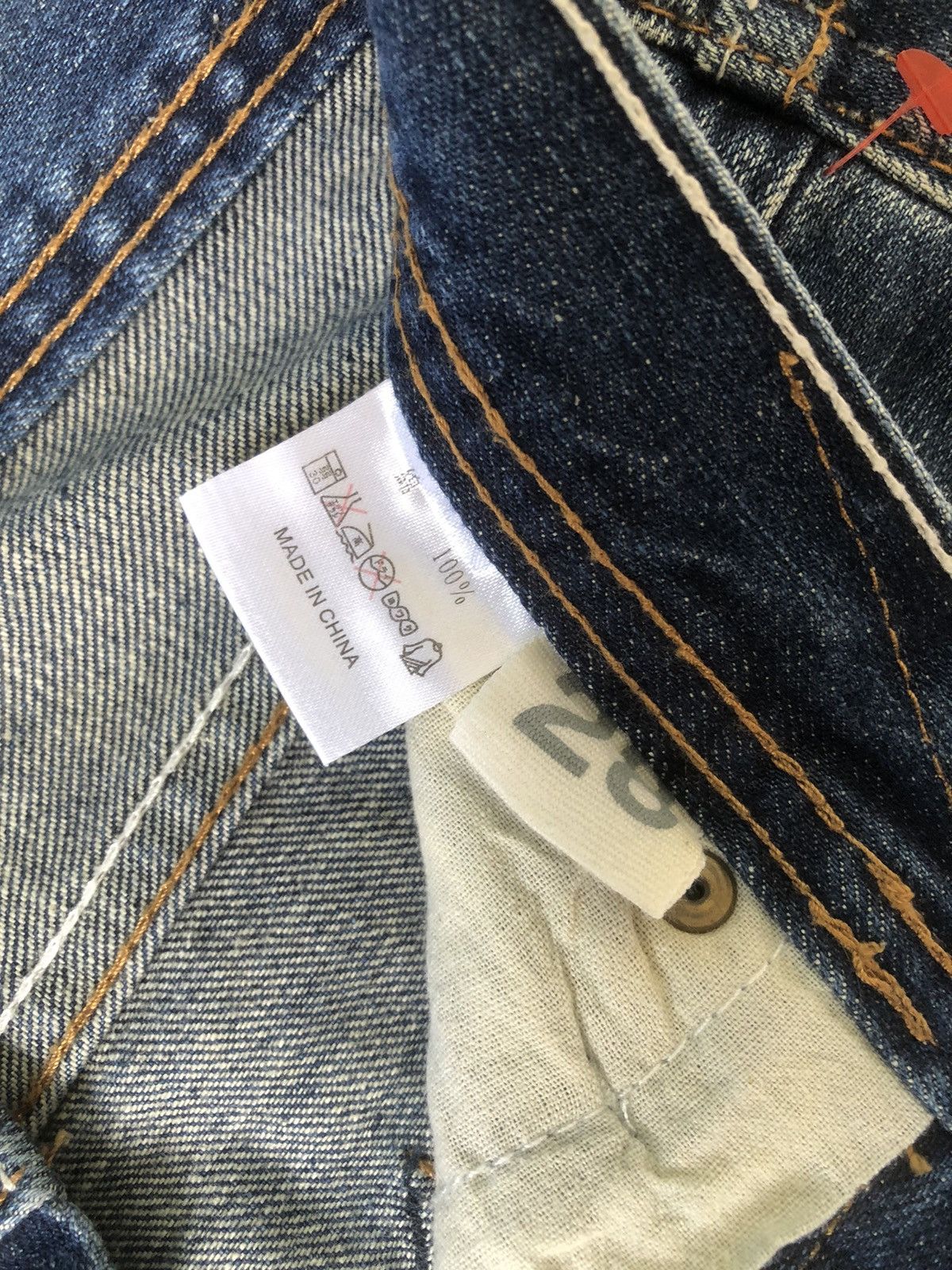 Japanese Brand Last Drop🔥🔥GRF Graphic Research Foundation Distressed Denim Size US 31 - 8 Thumbnail
