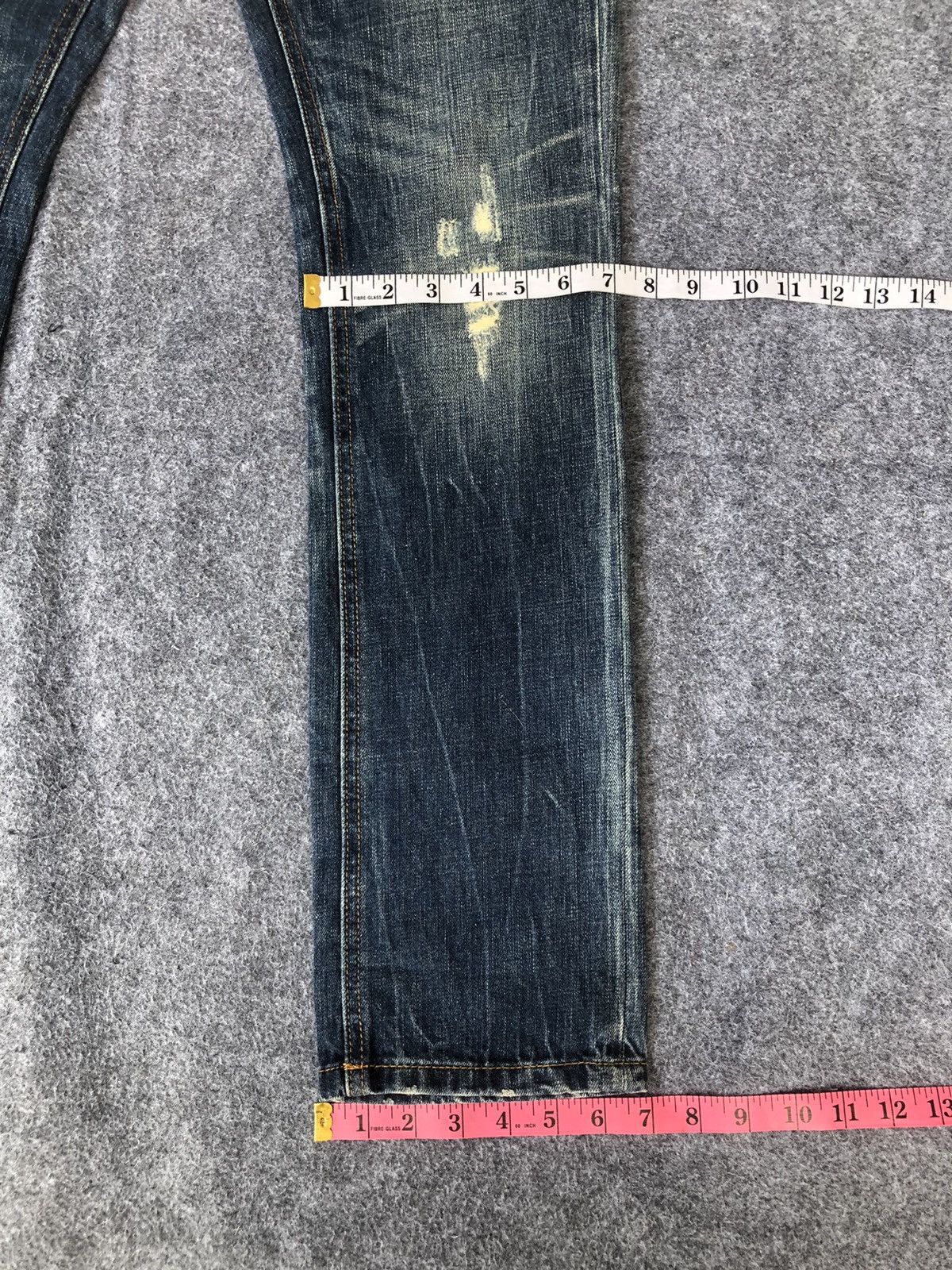 Japanese Brand Last Drop🔥🔥GRF Graphic Research Foundation Distressed Denim Size US 31 - 11 Thumbnail