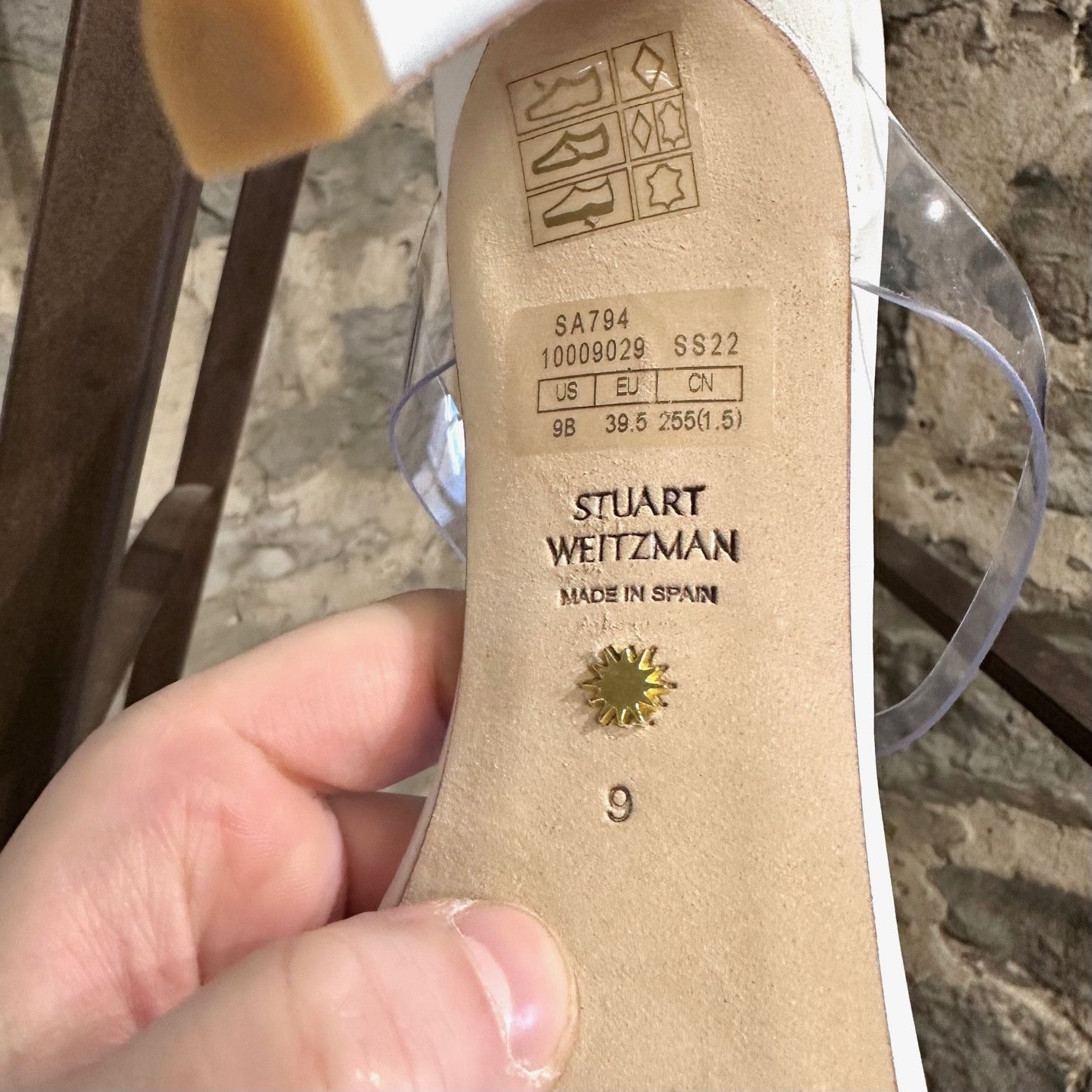 Stuart Weitzman Stuart Weitzman PVC White Aleena 100 Heeled Mules Size US 9.5 / IT 39.5 - 9 Thumbnail