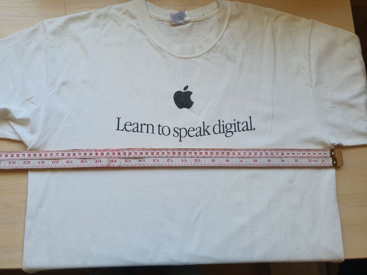 Apple × Mackintosh × Vintage Vintage Apple Corp Learn to Speak Digital t shirt 1990s Size US L / EU 52-54 / 3 - 6 Thumbnail
