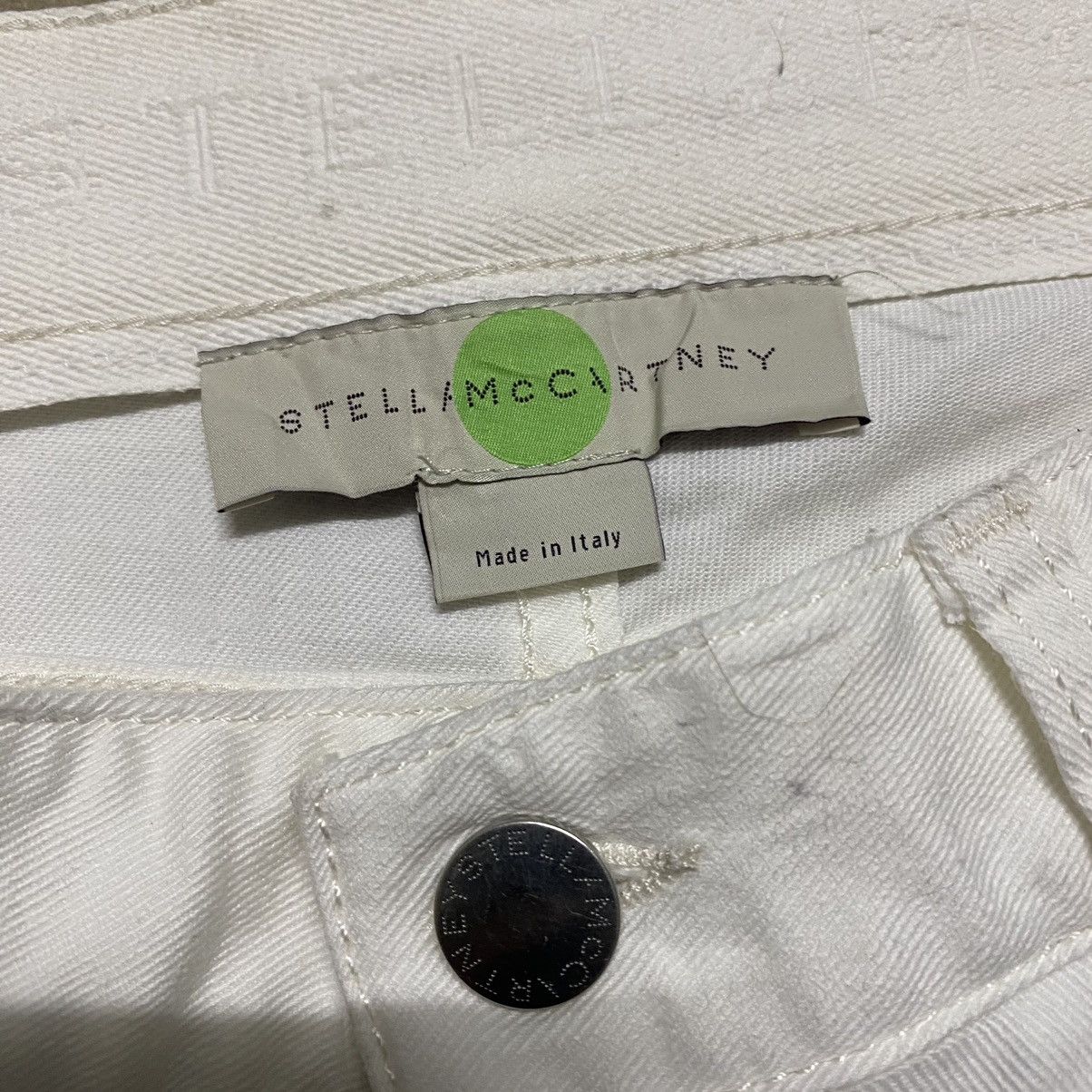 Designer × Stella McCartney Stella McCartney Gold Patchwork Embroidery Boyfriend Jeans Size 30" / US 8 / IT 44 - 11 Thumbnail