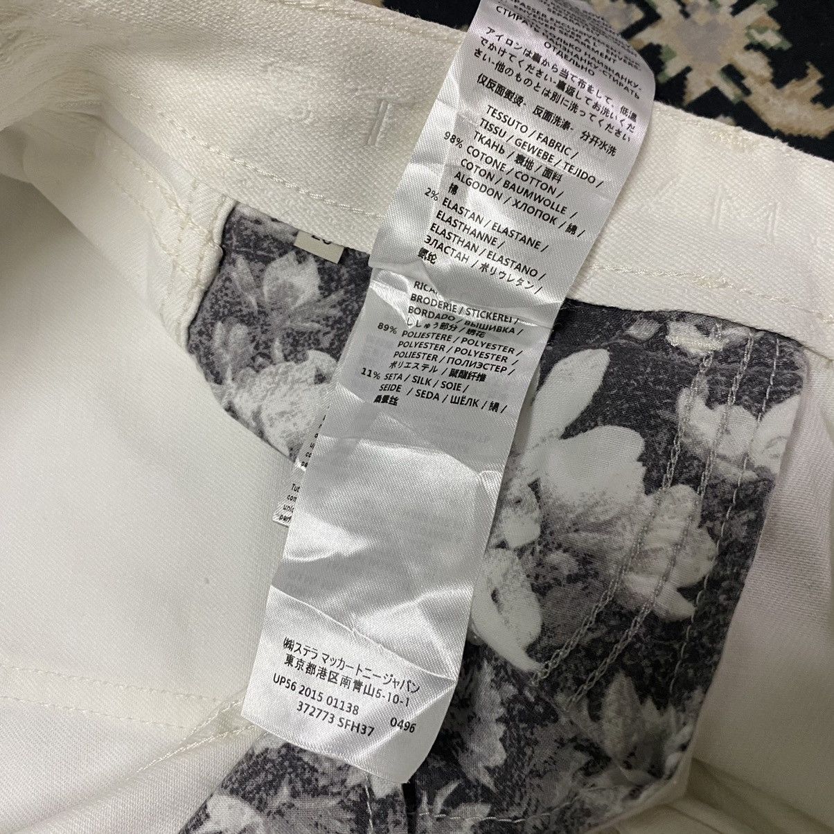 Designer × Stella McCartney Stella McCartney Gold Patchwork Embroidery Boyfriend Jeans Size 30" / US 8 / IT 44 - 22 Thumbnail