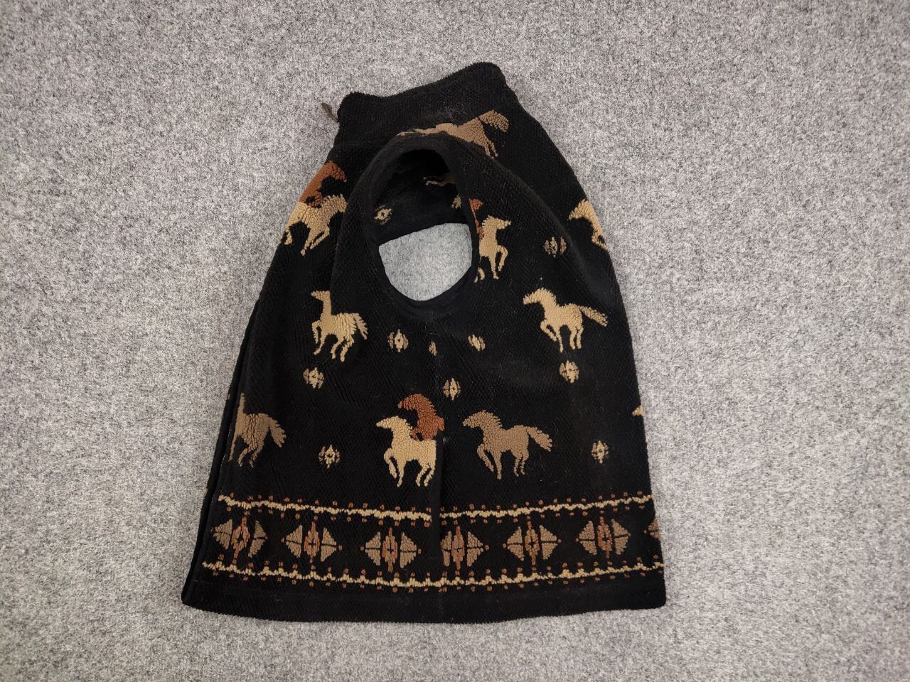 Other Vintage 90's All dark Print Zip Fleece Vest Jacket Size US M / EU 48-50 / 2 - 8 Thumbnail
