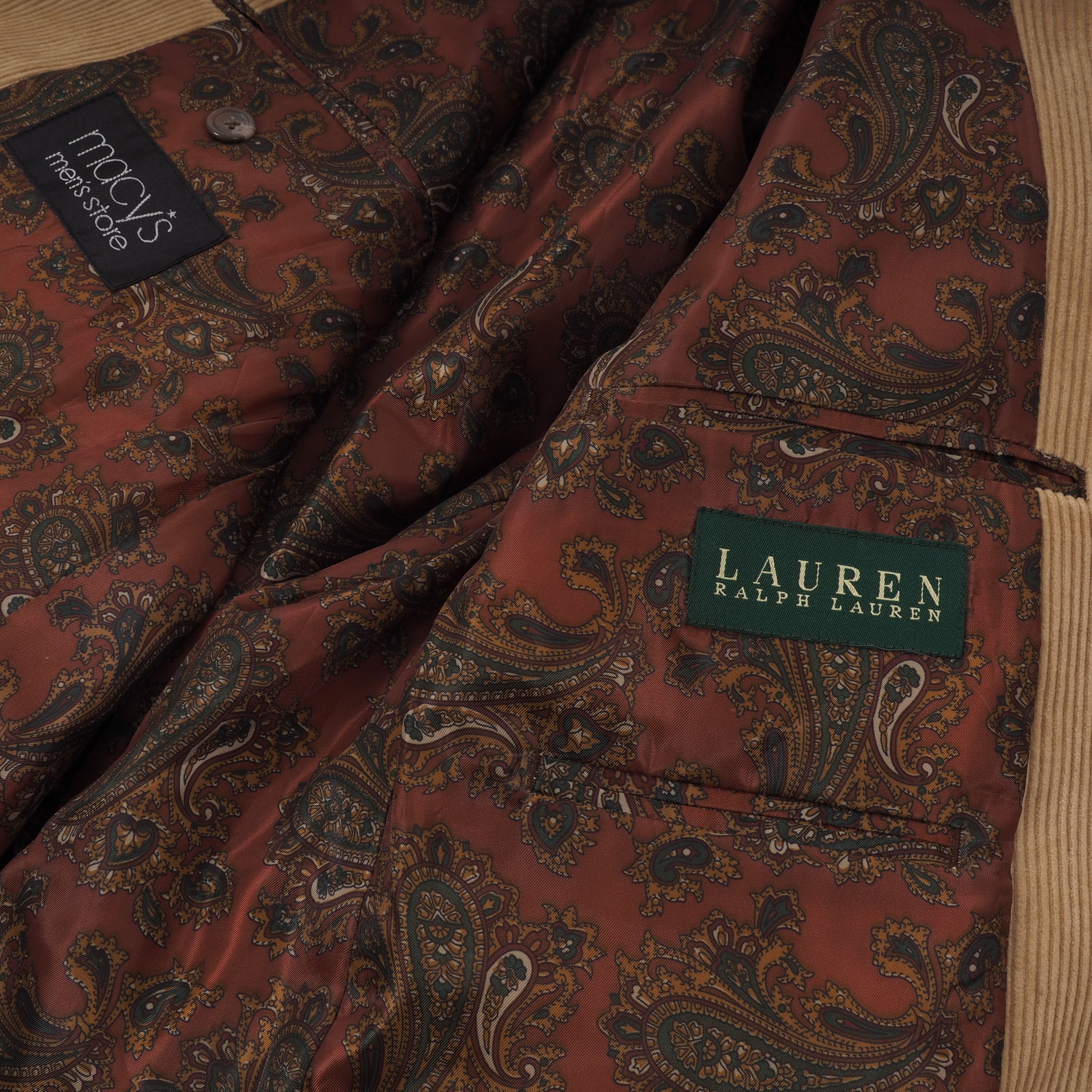 Lauren Ralph Lauren × Ralph Lauren × Vintage Ralph Lauren Corduroy Vintage Blazer Sport Coat Jacket Size 46R - 5 Thumbnail