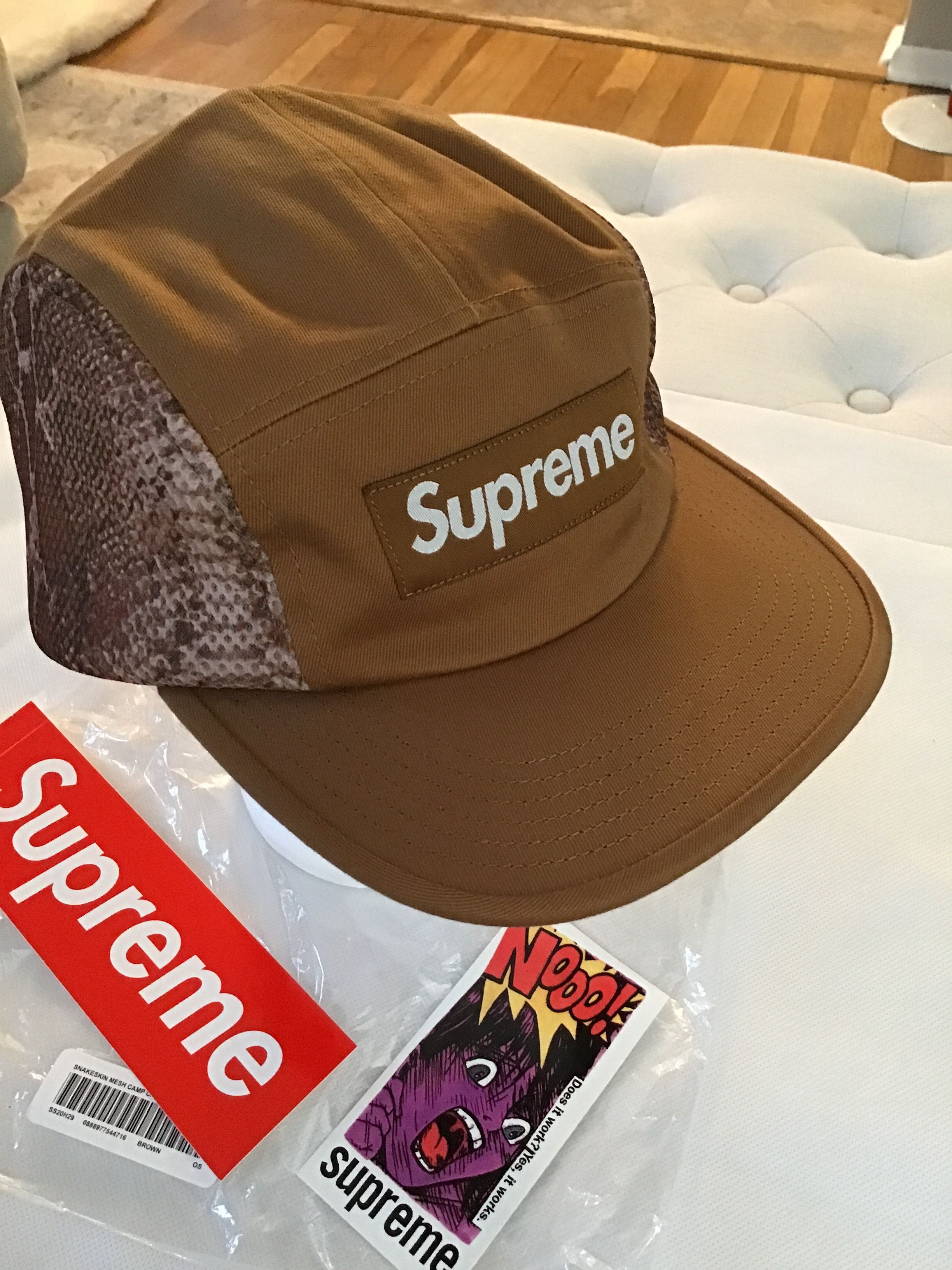 Supreme Snakeskin Mesh Camp Cap | Grailed