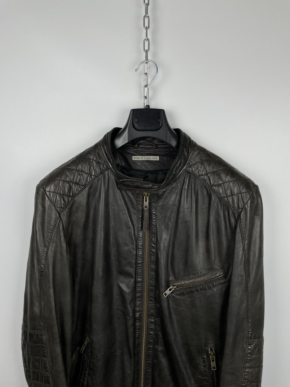 DRYKORN Drykorn For Beautiful People Leather Biker Jacket Size US L / EU 52-54 / 3 - 5 Thumbnail