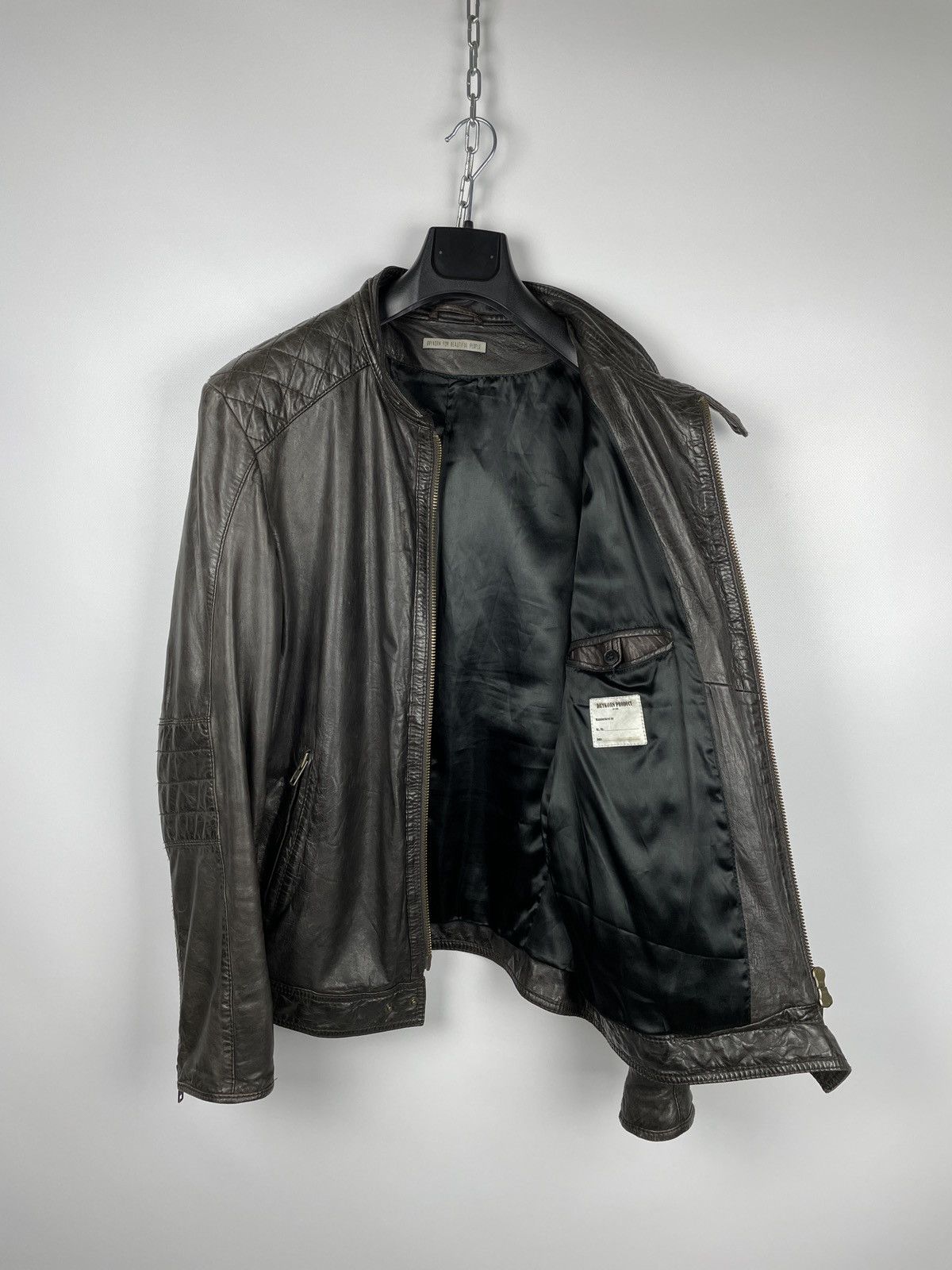 DRYKORN Drykorn For Beautiful People Leather Biker Jacket Size US L / EU 52-54 / 3 - 10 Thumbnail