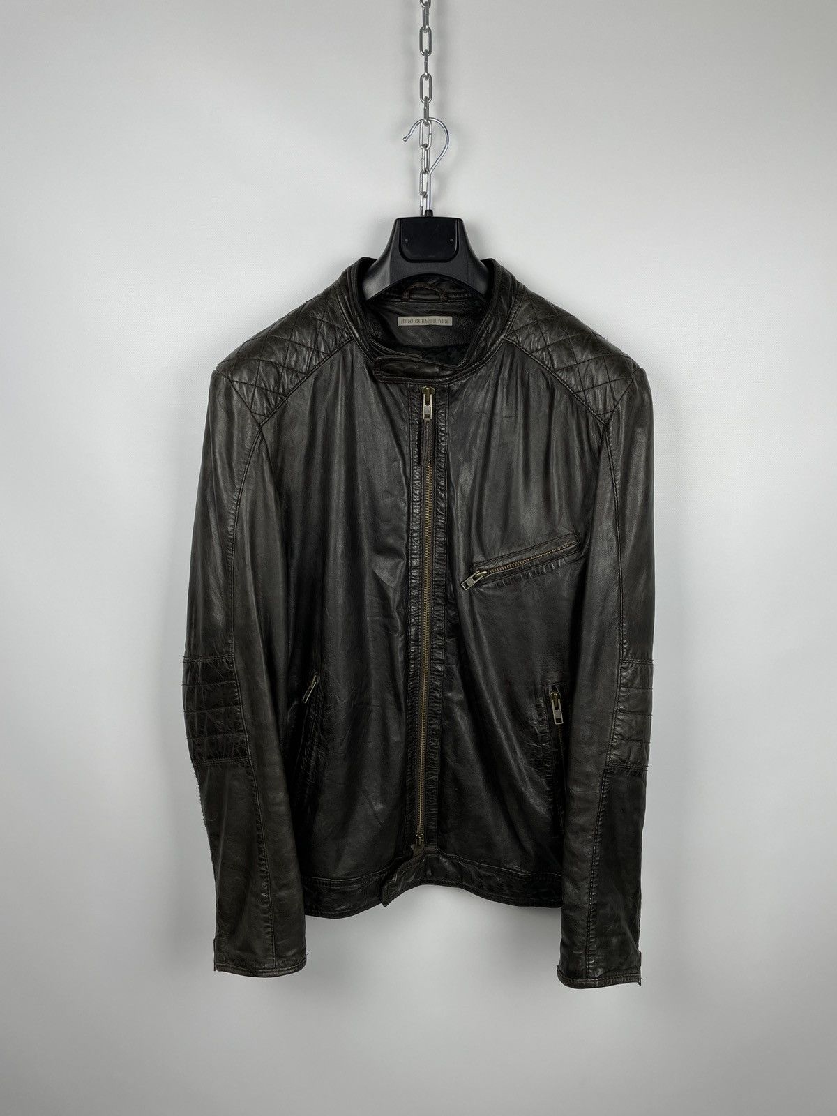 DRYKORN Drykorn For Beautiful People Leather Biker Jacket Size US L / EU 52-54 / 3 - 4 Thumbnail