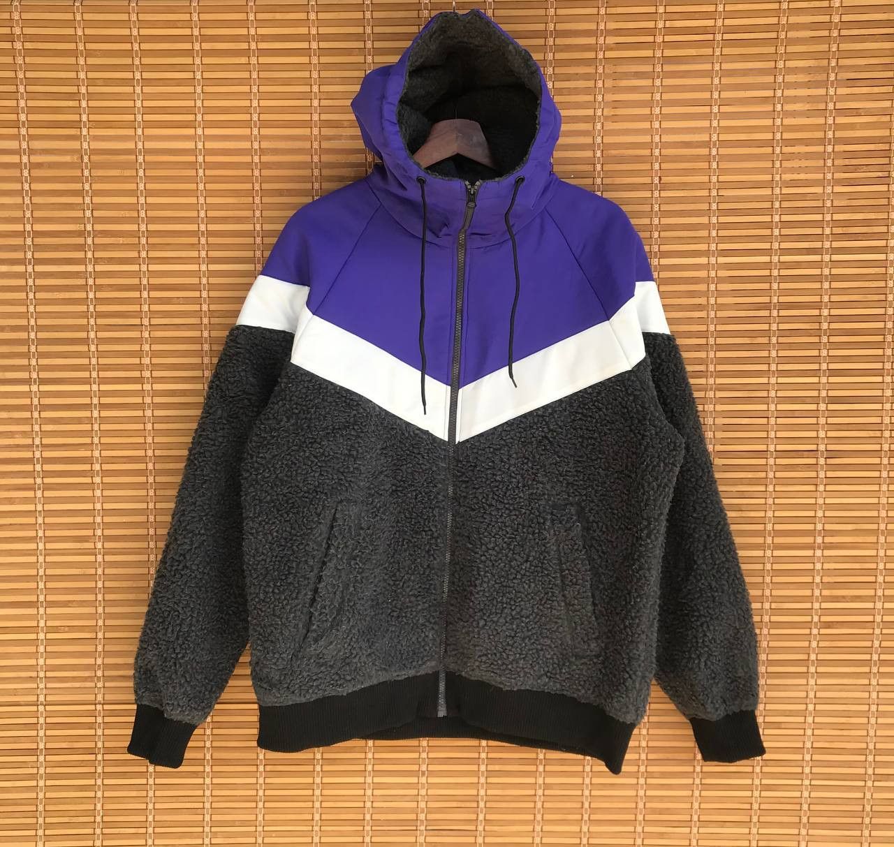 image of Outdoor Life Hoodie Fleece X-Pile Sherpa S.satisfaction Multitone in Purple, Men's (Size XL)