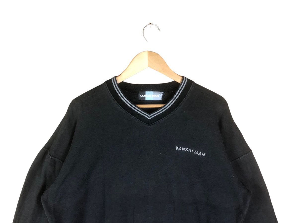Japanese Brand × Kansai Yamamoto Japanese Brand Kansai Man Big Logo Japan Style V-Neck Size US XL / EU 56 / 4 - 5 Thumbnail