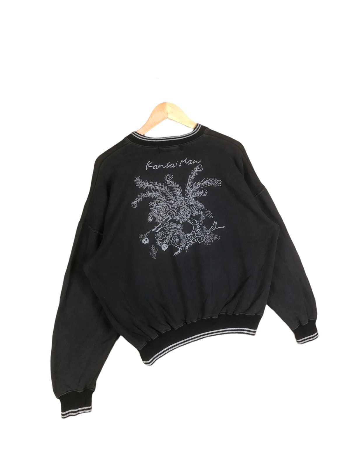 Japanese Brand × Kansai Yamamoto Japanese Brand Kansai Man Big Logo Japan Style V-Neck Size US XL / EU 56 / 4 - 3 Thumbnail