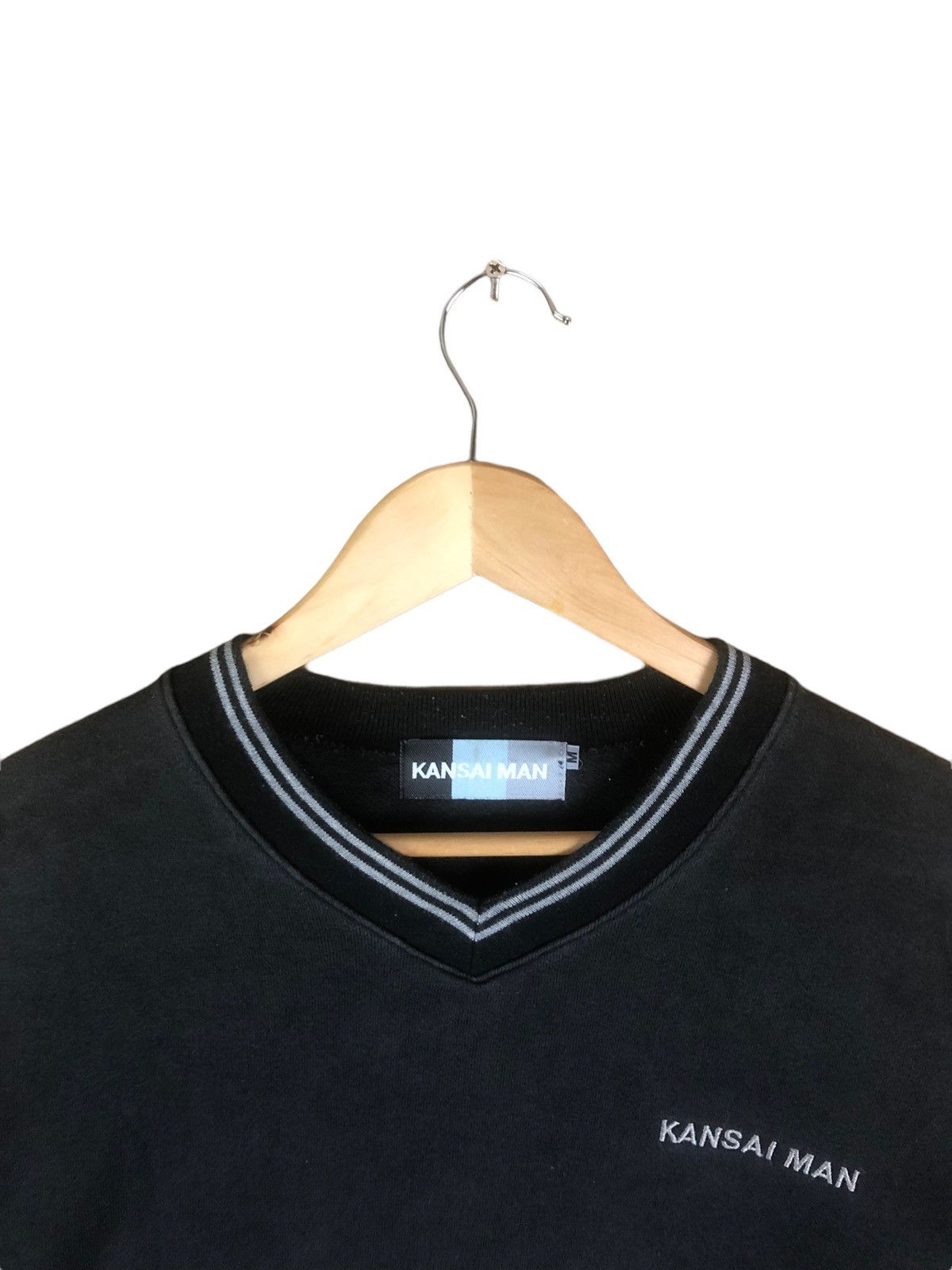 Japanese Brand × Kansai Yamamoto Japanese Brand Kansai Man Big Logo Japan Style V-Neck Size US XL / EU 56 / 4 - 6 Thumbnail