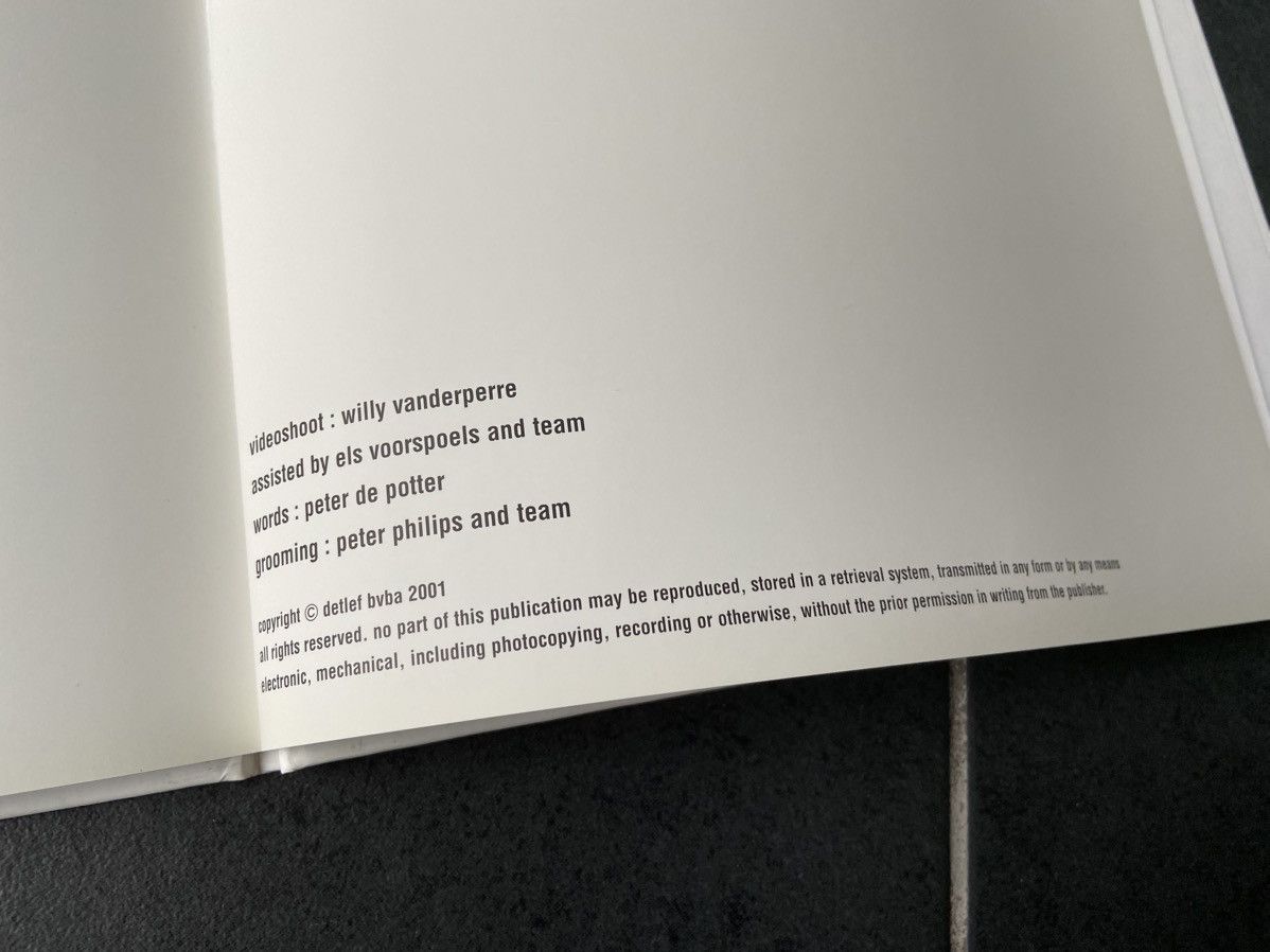 Raf Simons RAF SIMONS' SPRING SUMMER 2002 Lookbook Size ONE SIZE - 2 Thumbnail