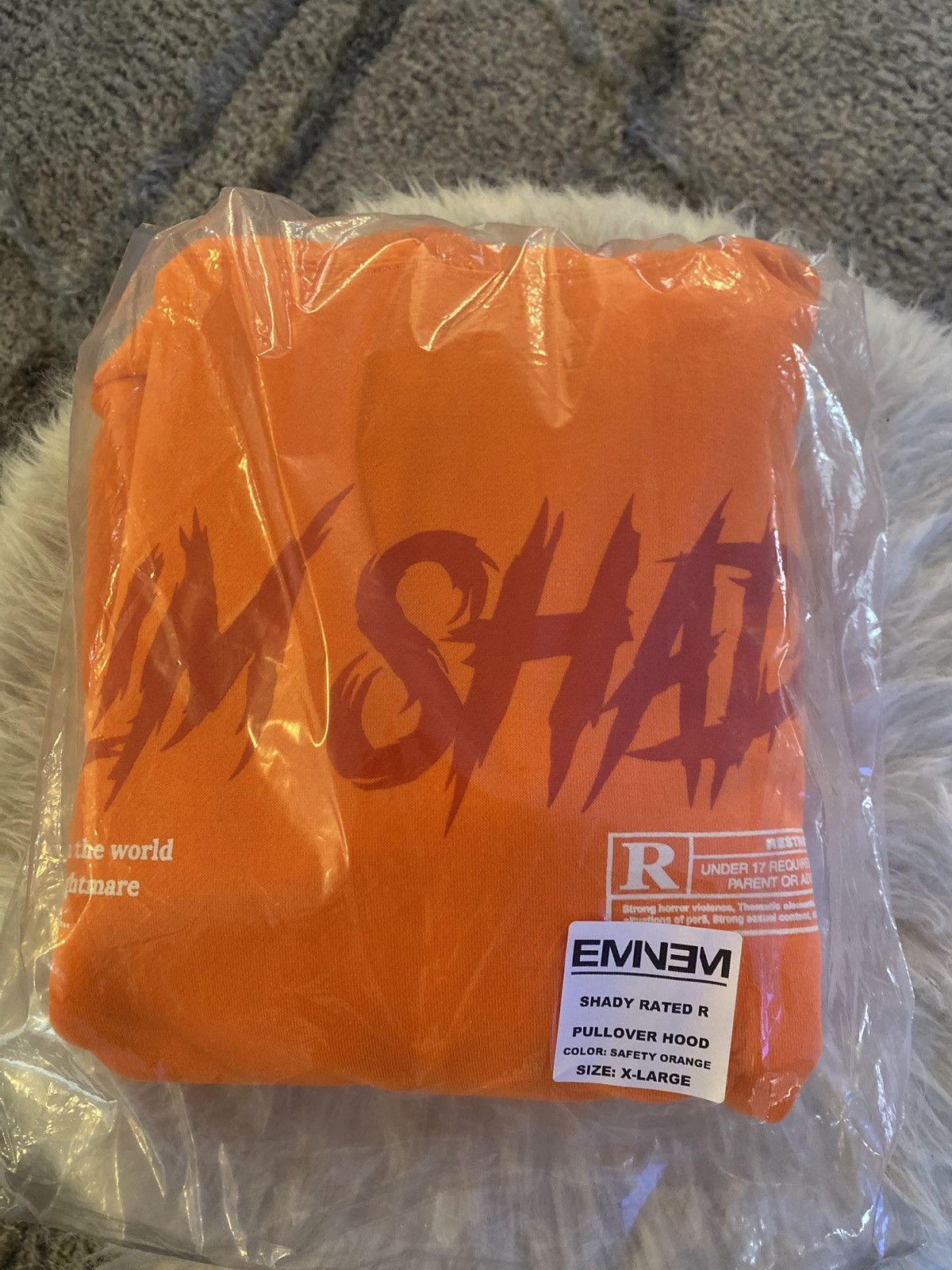 Eminem Slim Shady buy Rated R Orange Hoodie