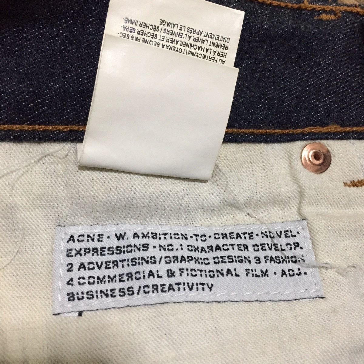 Acne Studios Acne Jeans Max Raw Indigo Slim Fit Denim Jeans Size US 28 / EU 44 - 8 Thumbnail