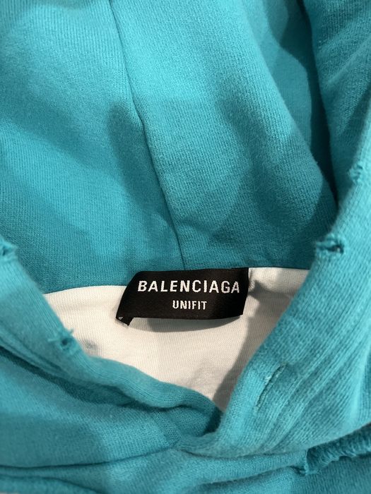 Balenciaga Men's Double-Layer Destroyed Hoodie Size US XS / EU 42 / 0 - 1 Preview