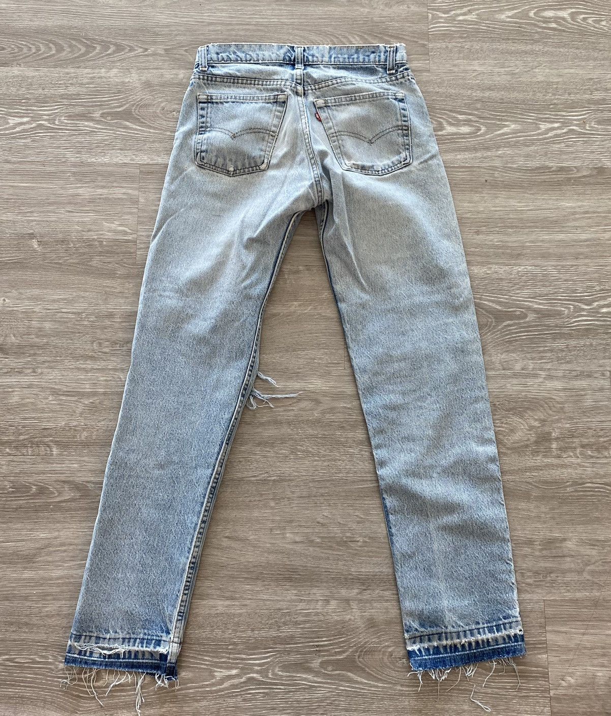 Levi's Vintage Levi 501 Distresses Denim Jeans 29x29 Size US 29 - 4 Thumbnail