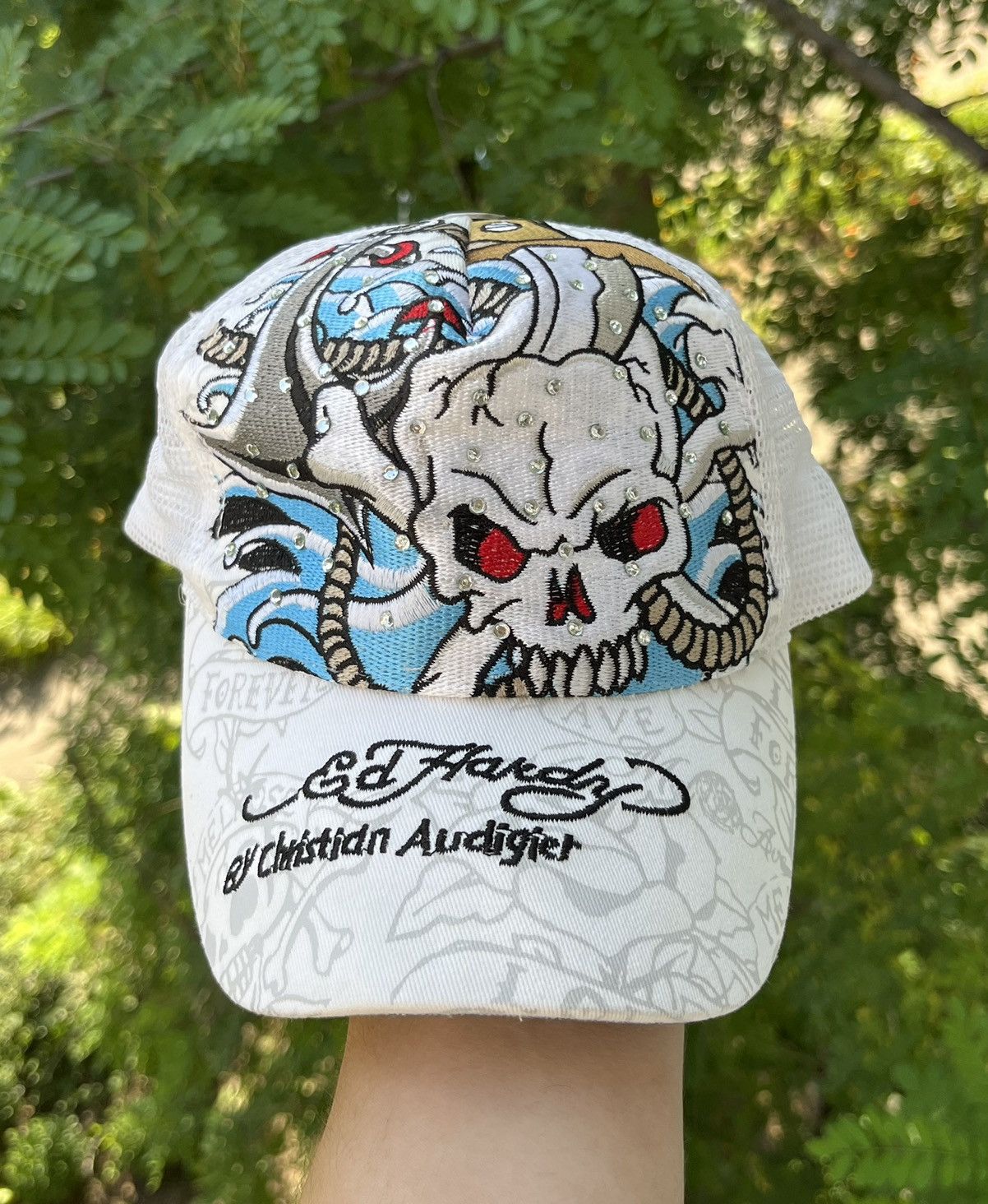 Ed Hardy by Christian Audigier 刺繍cap Christian Audigier × Ed Hardy × Vintage Insane Vintage Ed Hardy