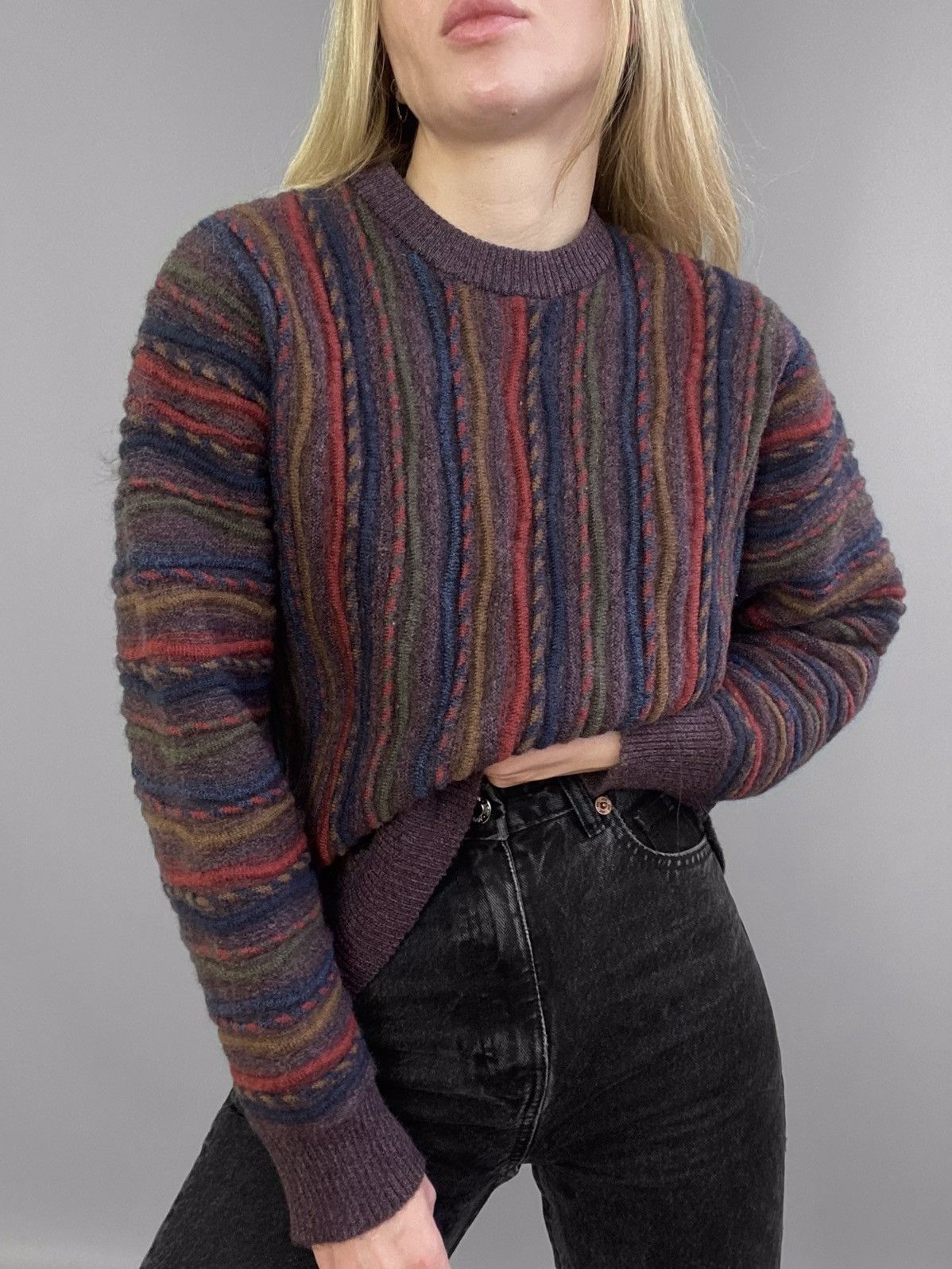 Missoni Multicolor Wool Knit Vintage Sweater