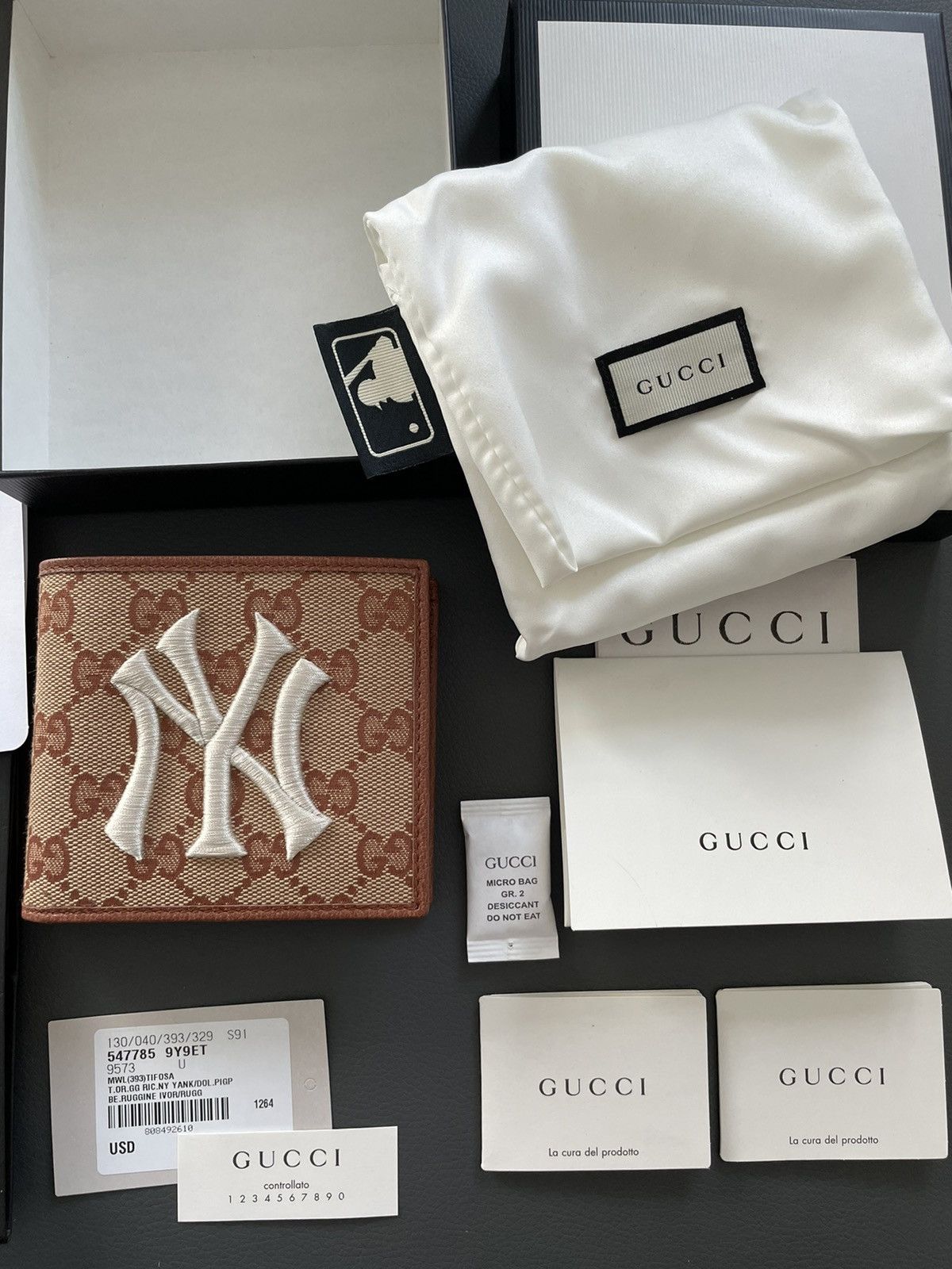 Gucci × New York Yankees Limited Edition Super Runway Gucci x Yankees Wallet Size ONE SIZE - 12 Thumbnail
