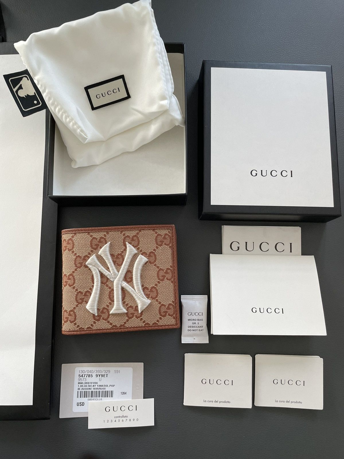 Gucci × New York Yankees Limited Edition Super Runway Gucci x Yankees Wallet Size ONE SIZE - 9 Thumbnail