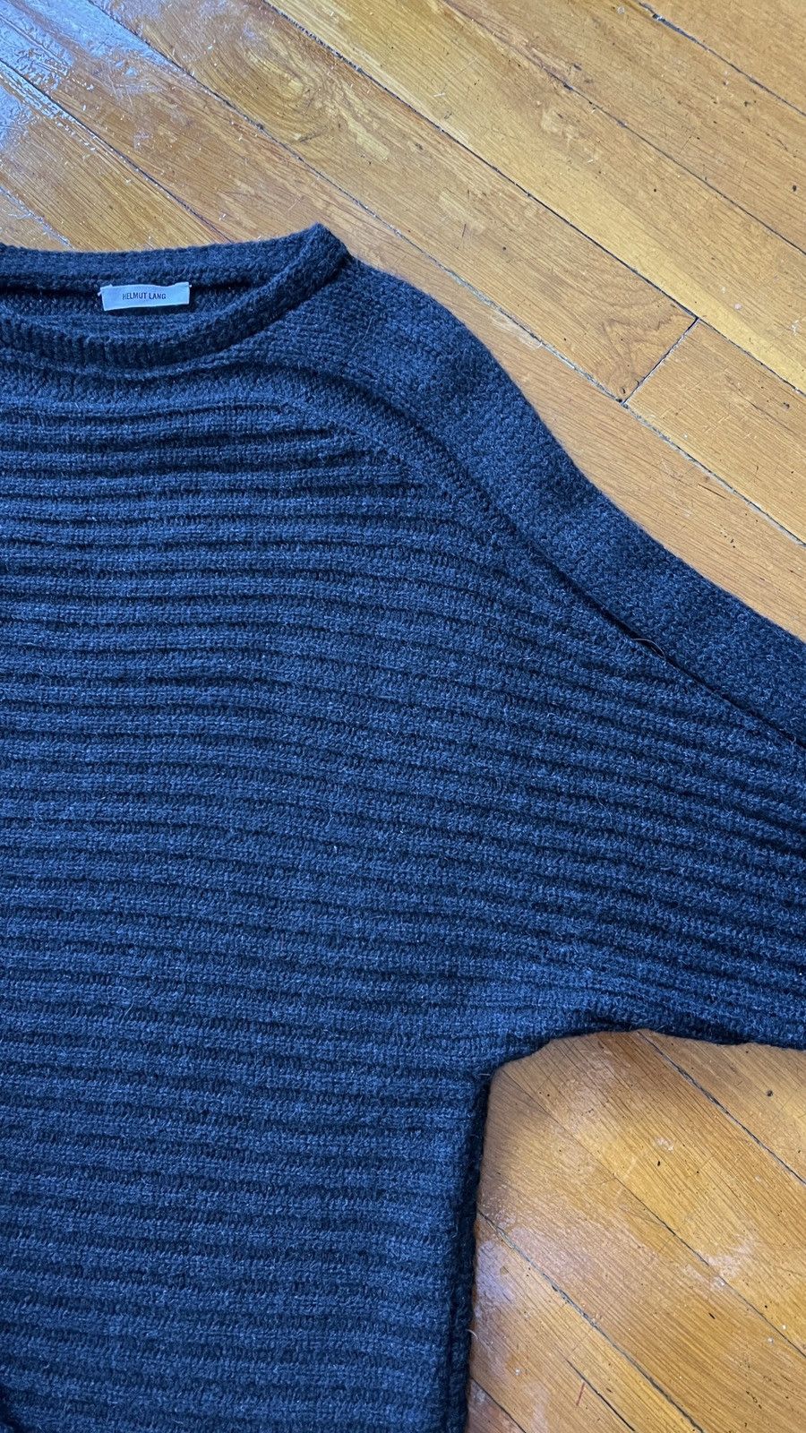 Helmut Lang NWOT Bat Sleeve Heavy Knit Elongated Sweater XS/S Size US XS / EU 42 / 0 - 16 Thumbnail
