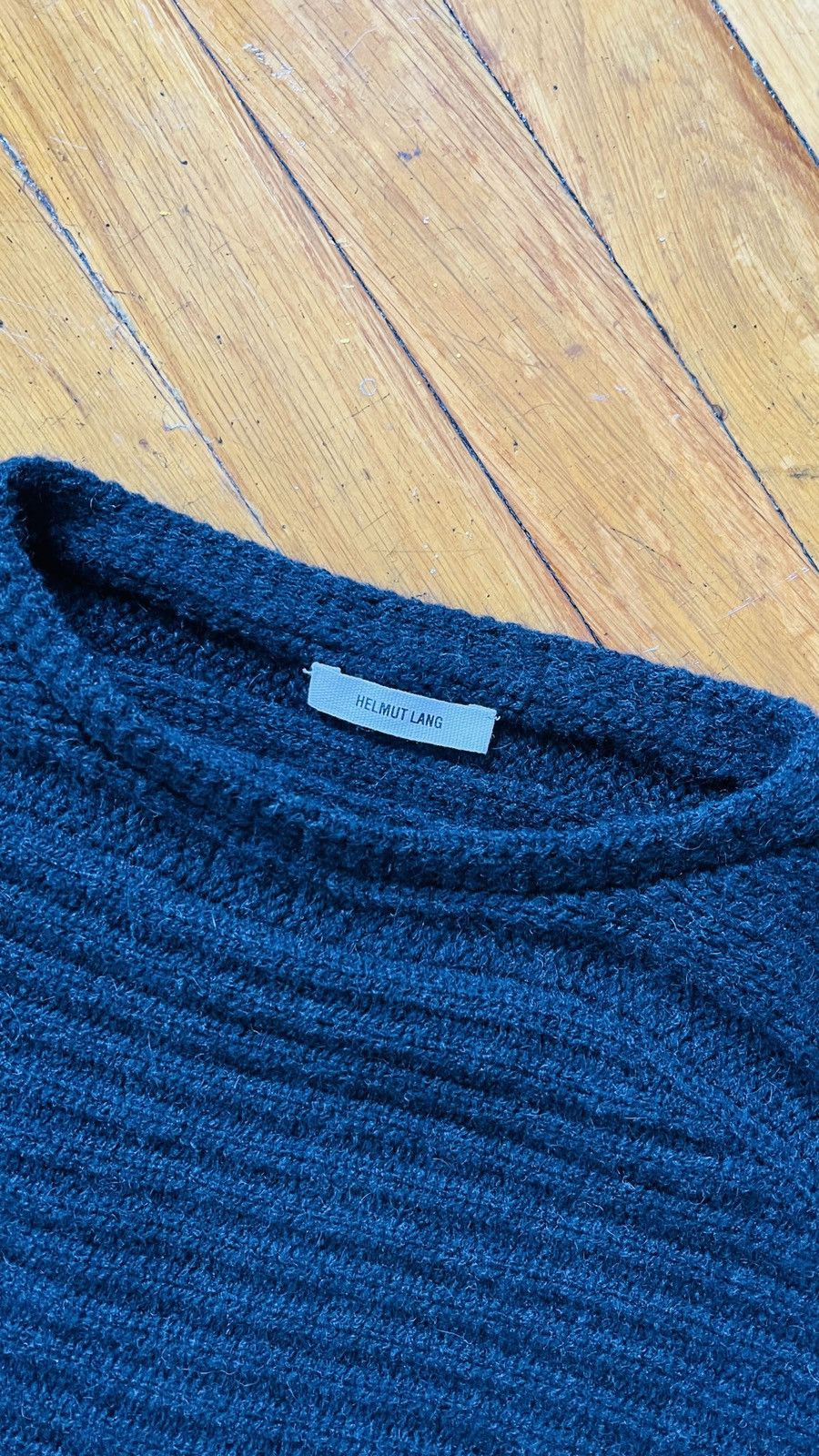 Helmut Lang NWOT Bat Sleeve Heavy Knit Elongated Sweater XS/S Size US XS / EU 42 / 0 - 14 Thumbnail