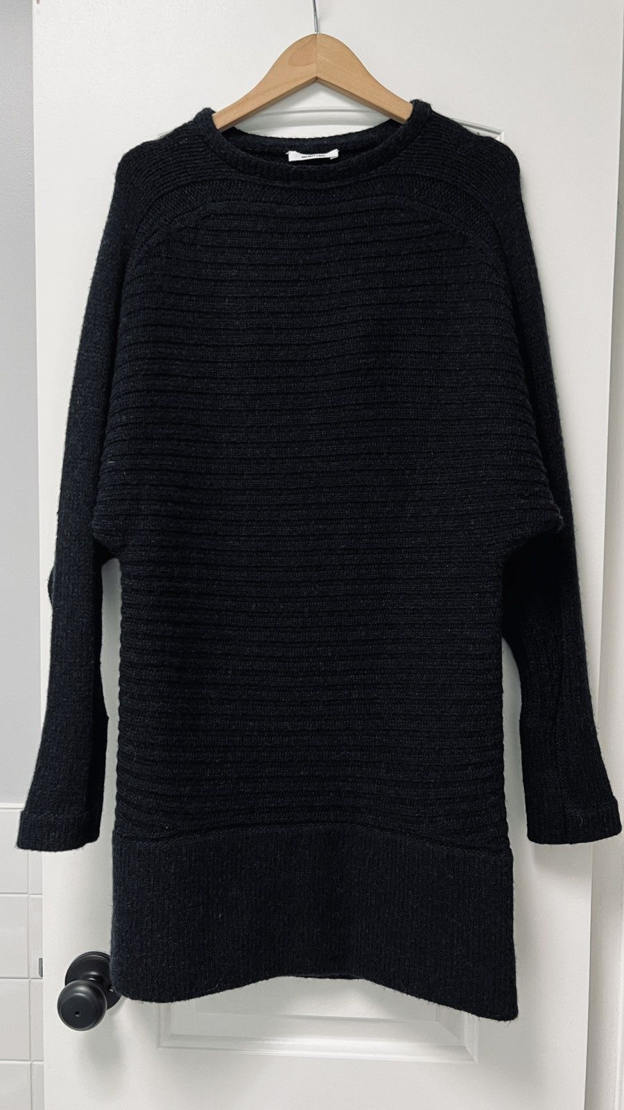 Helmut Lang NWOT Bat Sleeve Heavy Knit Elongated Sweater XS/S Size US XS / EU 42 / 0 - 2 Thumbnail