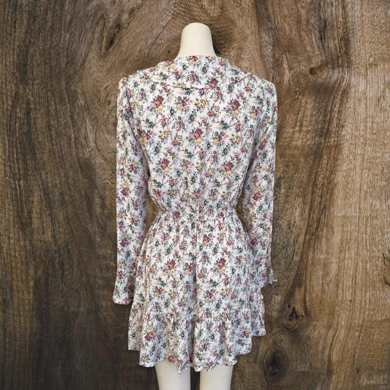 AUGUSTE DRESS BELL SLEEVE BOHO FLORAL RUFFLE DRESS