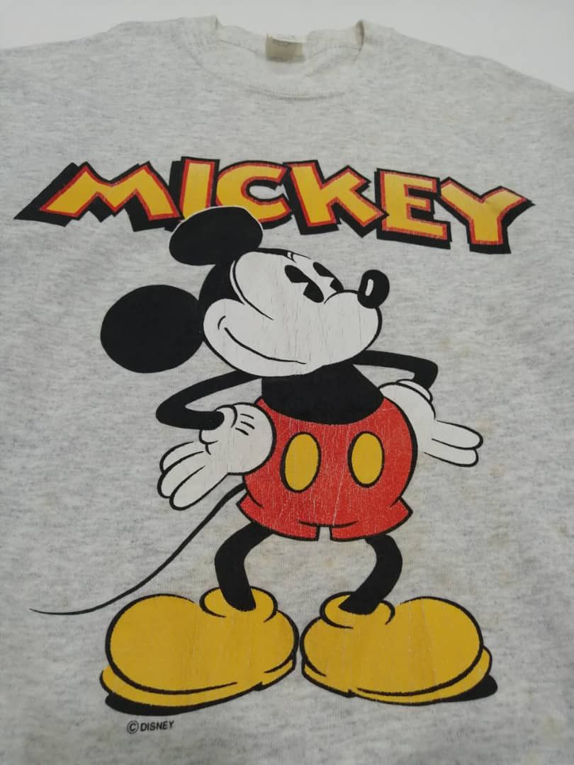 Cartoon Network × Mickey Mouse × Vintage Vintage 80s Mickey Mouse Sweatshirts Printed Size US M / EU 48-50 / 2 - 5 Thumbnail