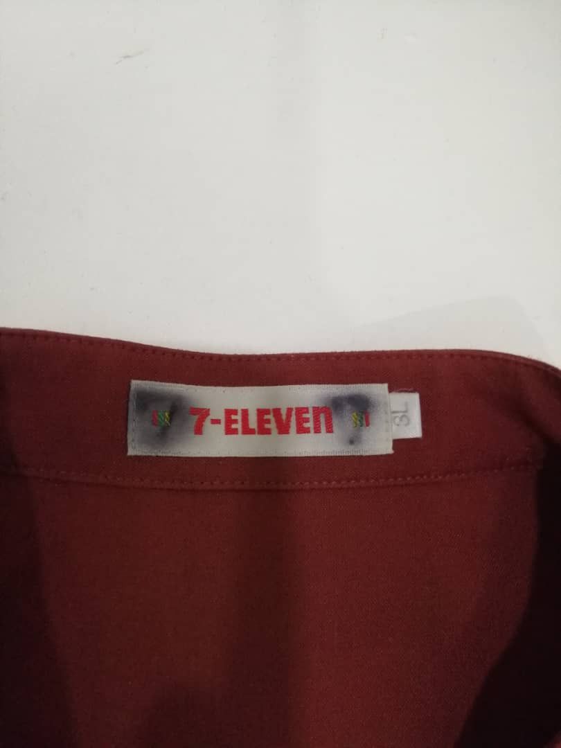 Japanese Brand × Uniform Wares × Vintage Vintage 90s 7 Eleven Uniform Wares Shirts Size US XXL / EU 58 / 5 - 4 Thumbnail