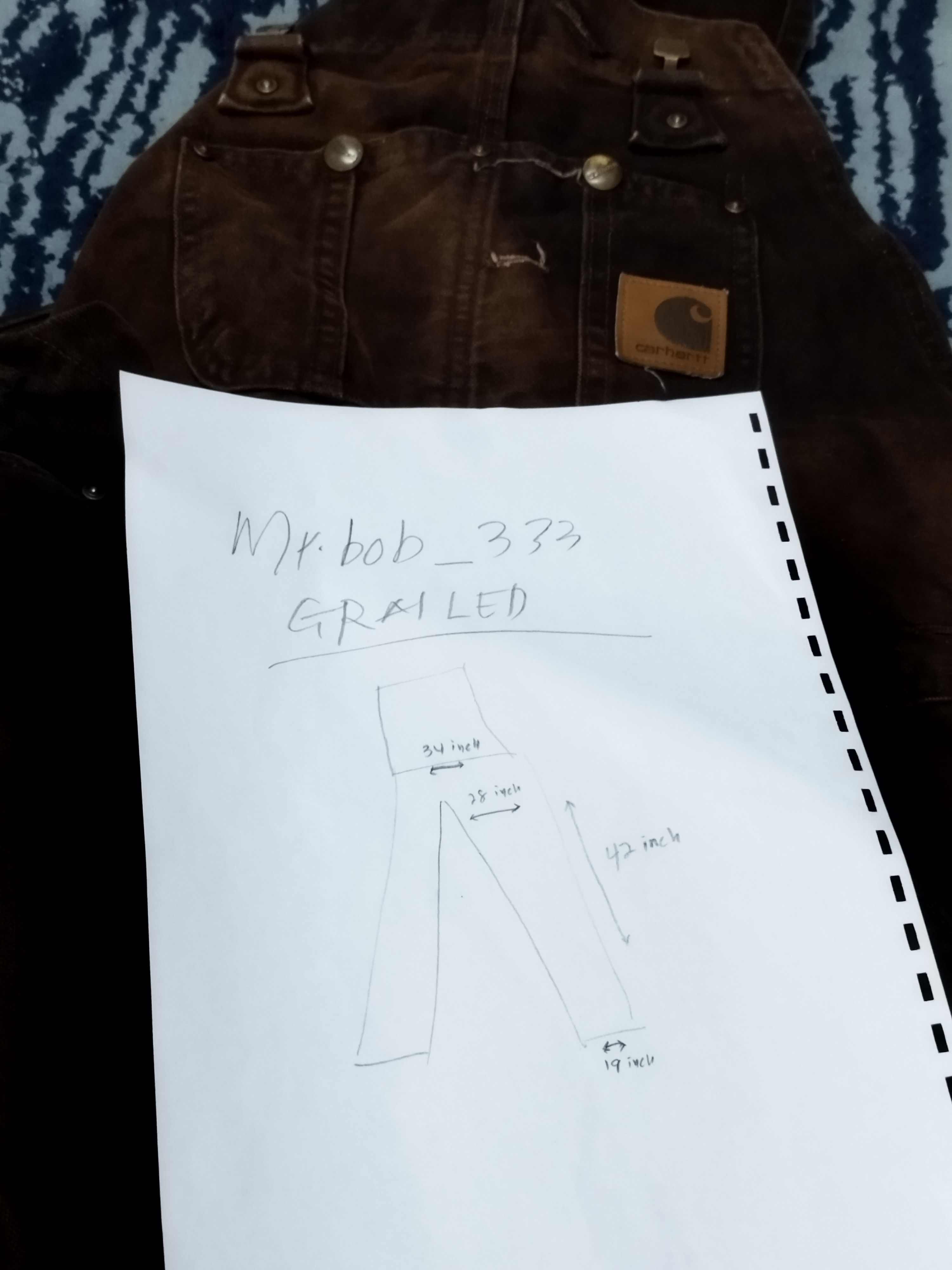 Carhartt Vintage Carhatt Overall Streetwear Worker Size US 34 / EU 50 - 7 Thumbnail
