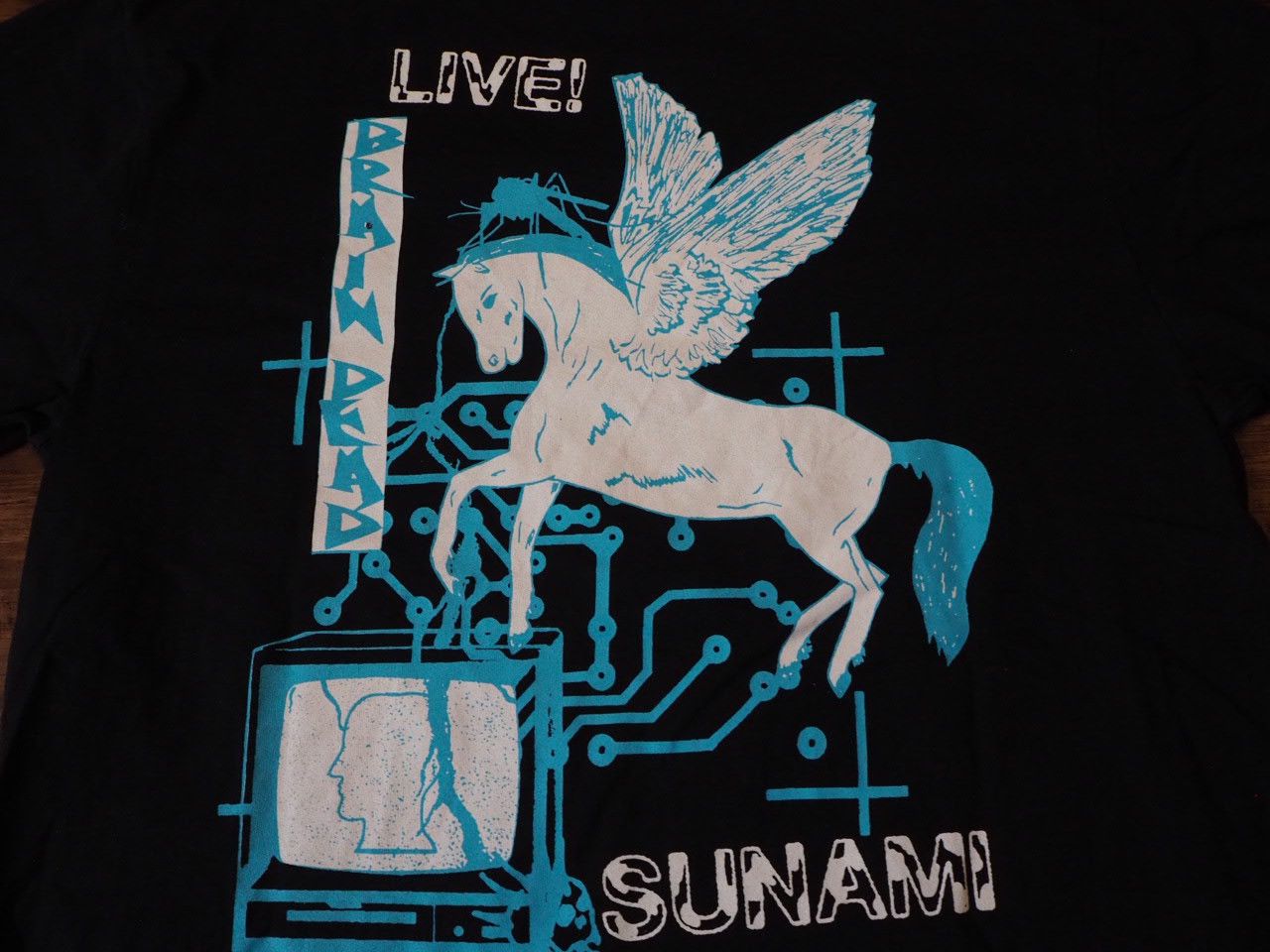Brain Dead SUNAMI PEGASUS T-SHIRT - BLACK Size US S / EU 44-46 / 1 - 6 Thumbnail