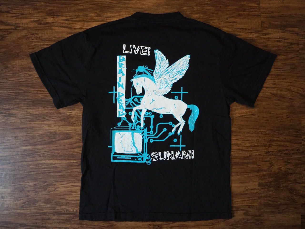 Brain Dead SUNAMI PEGASUS T-SHIRT - BLACK Size US S / EU 44-46 / 1 - 5 Thumbnail