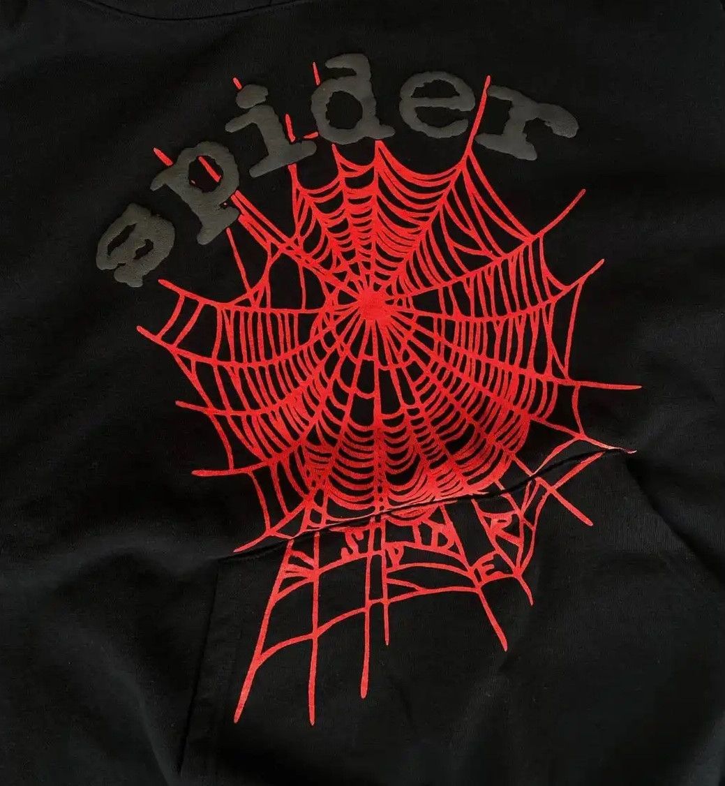 Sp5der × Young Thug Spider Worldwide Sp5der OG Websuit Hoodie Black X-LARGE Size US XL / EU 56 / 4 - 2 Thumbnail