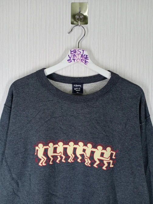 Keith Haring Rare Vintage Keith Haring Art Sweatshirt Size US XL / EU 56 / 4 - 5 Thumbnail