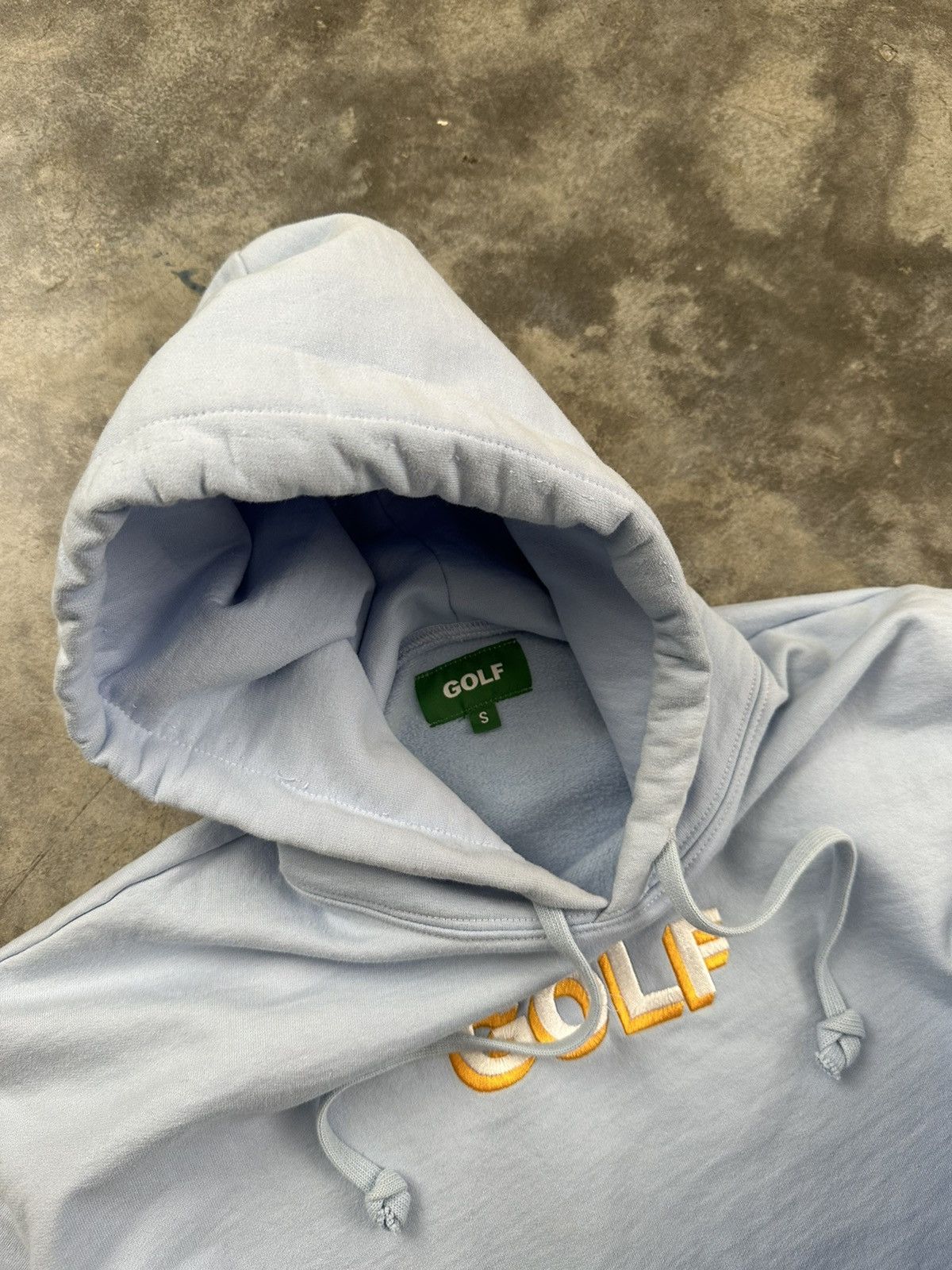 Golf Wang Golf Wang Baby Blue + Yellow Embroidered Logo Hoodie Small Size US S / EU 44-46 / 1 - 4 Thumbnail